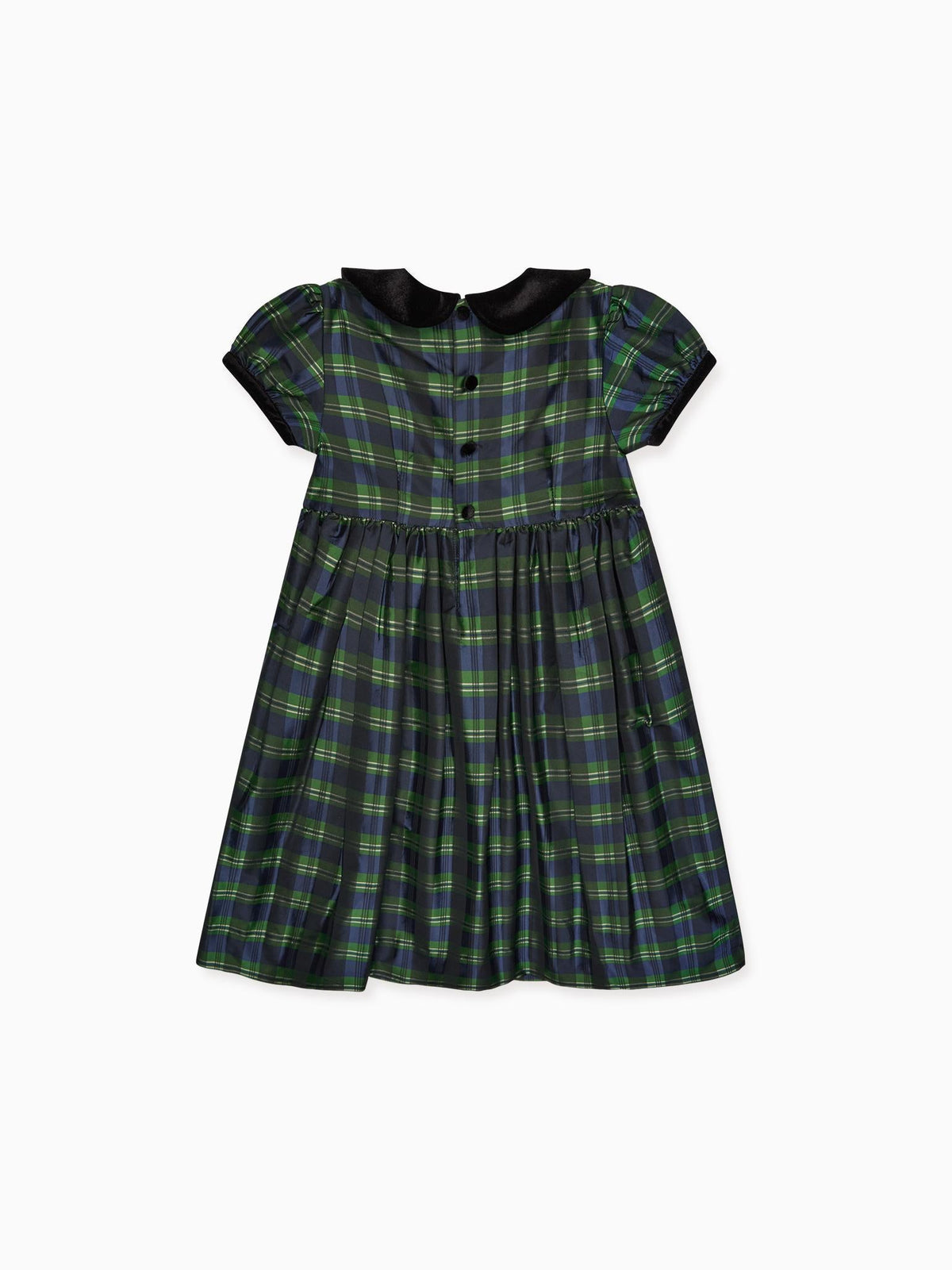 Navy Check Valentina Girl Dress