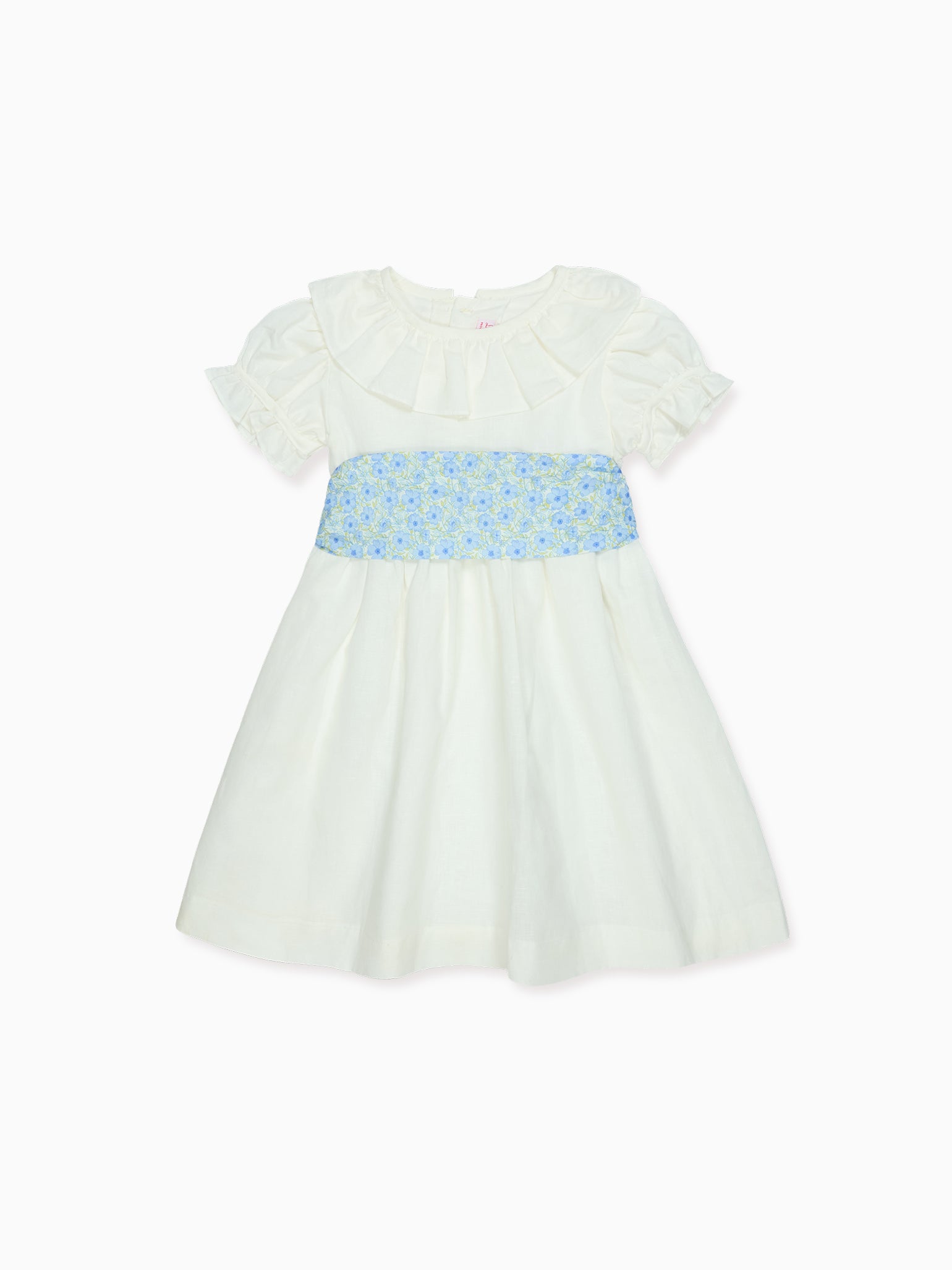 White Vega Floral Ceremony Girl Dress