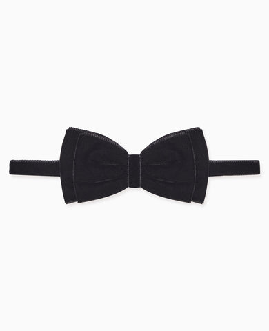 Black Velvet Boy Bow Tie