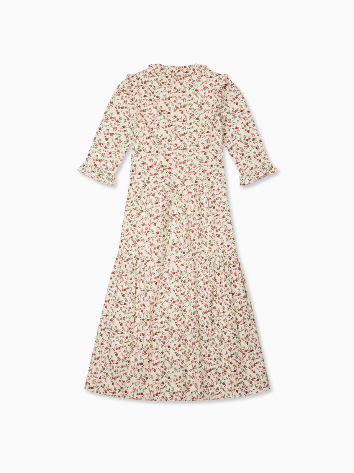 Ivory Floral Violeta Women Long Dress