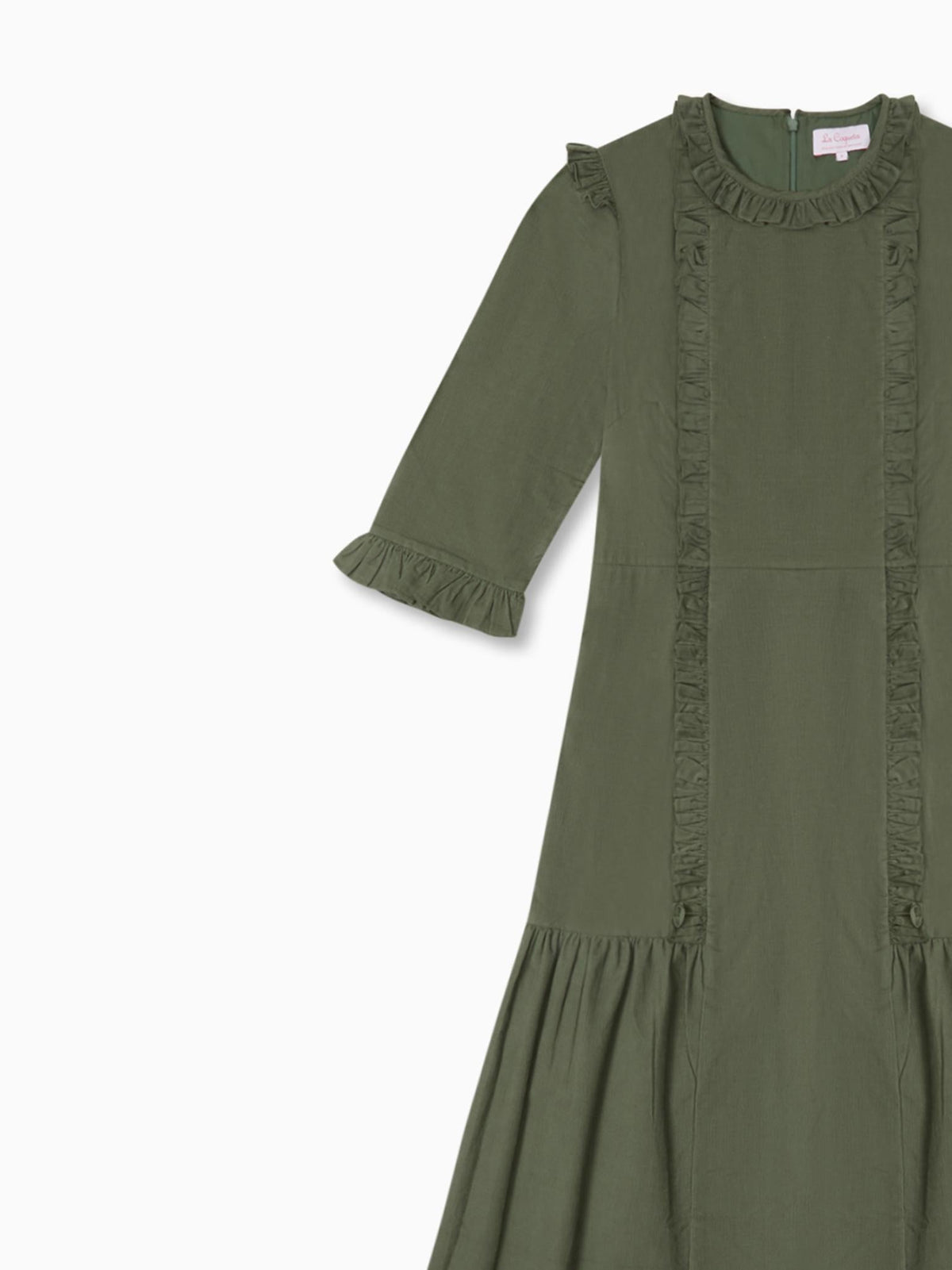 Olive Green Violeta Women Long Dress