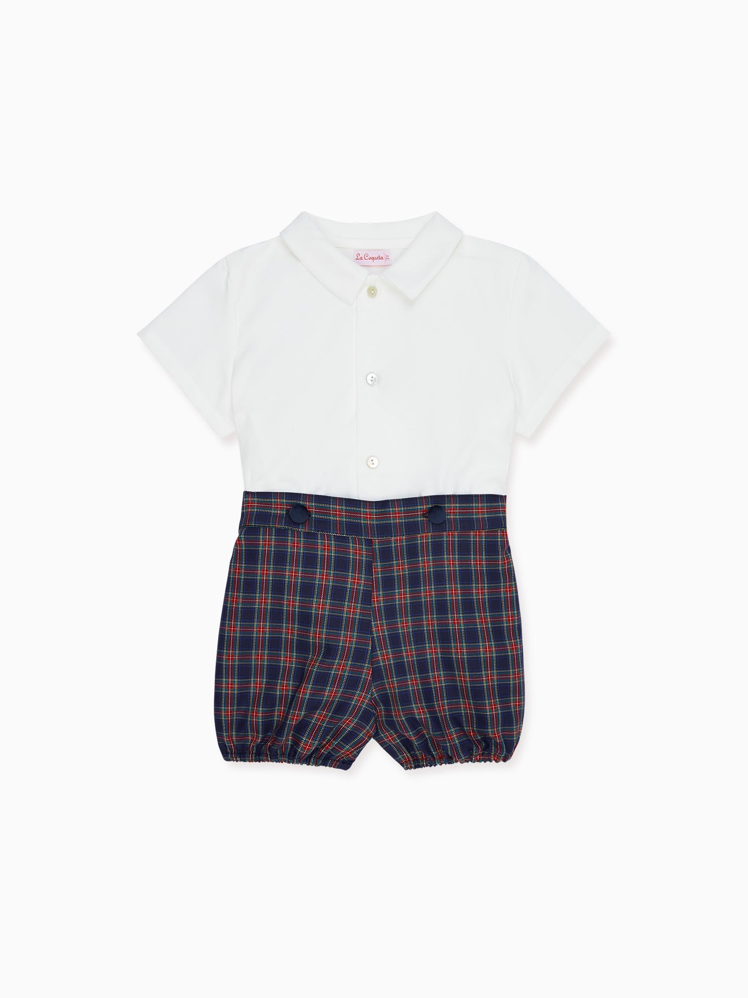 Navy Tartan Volo Baby Boy Set