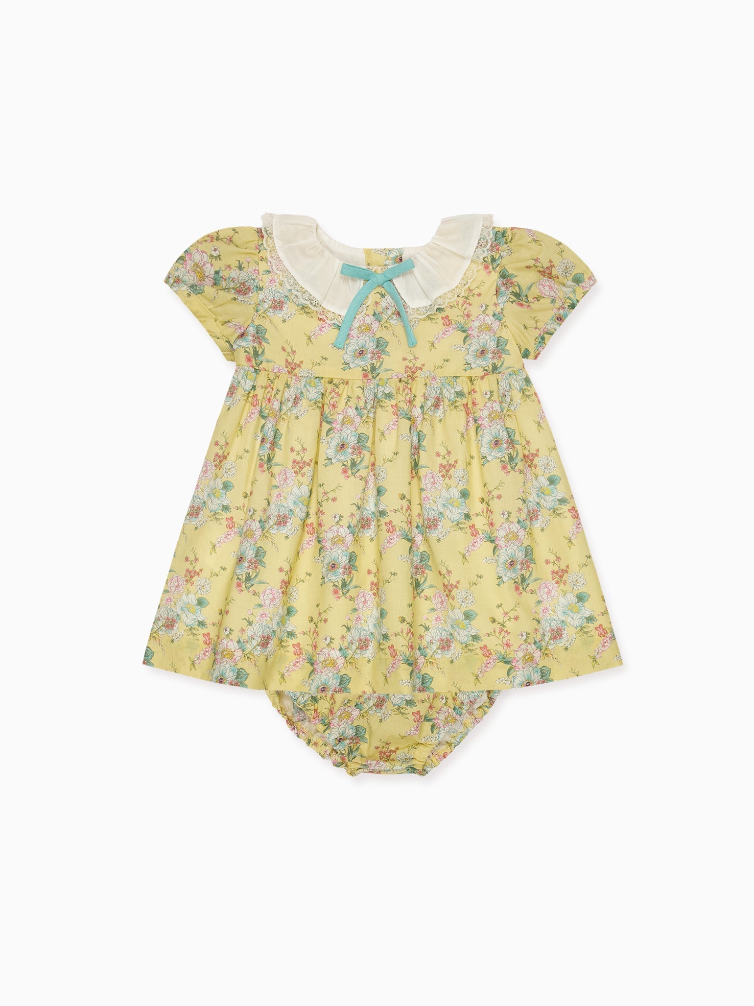 Yellow Floral Willow Baby Girl Set