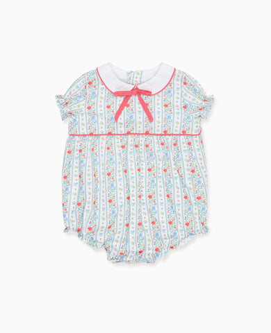 Ivory Rose Stripe Xana Baby Girl Romper