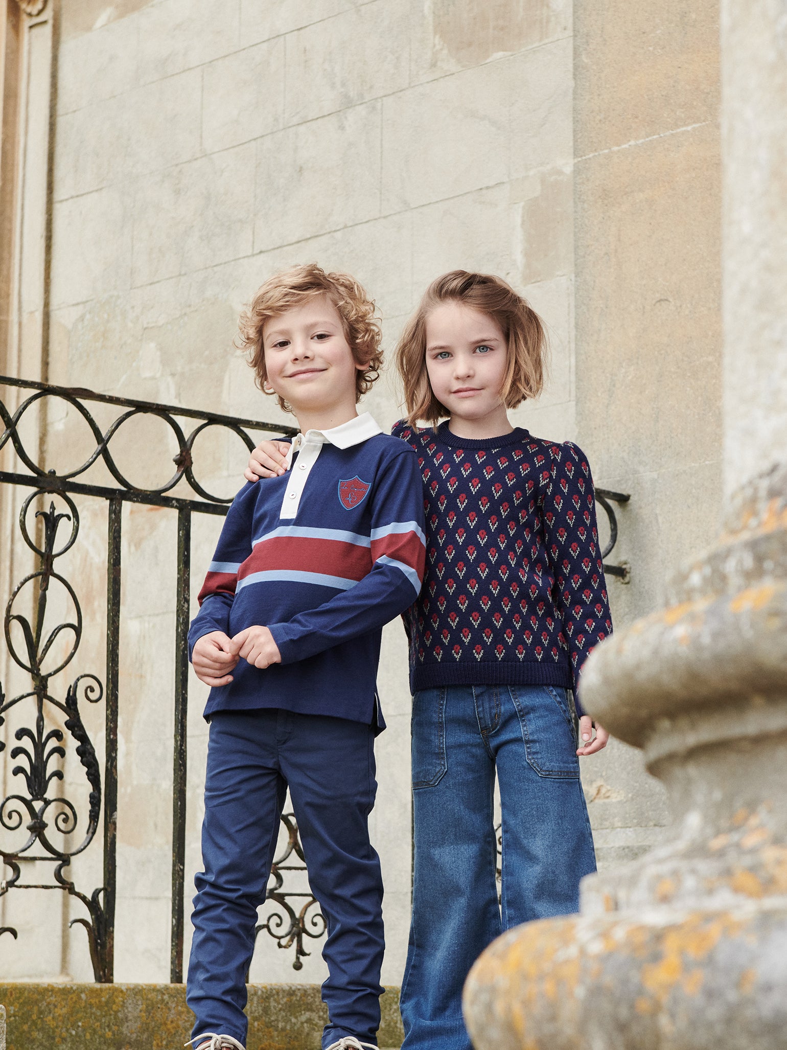 Navy Elio Boy Chinos