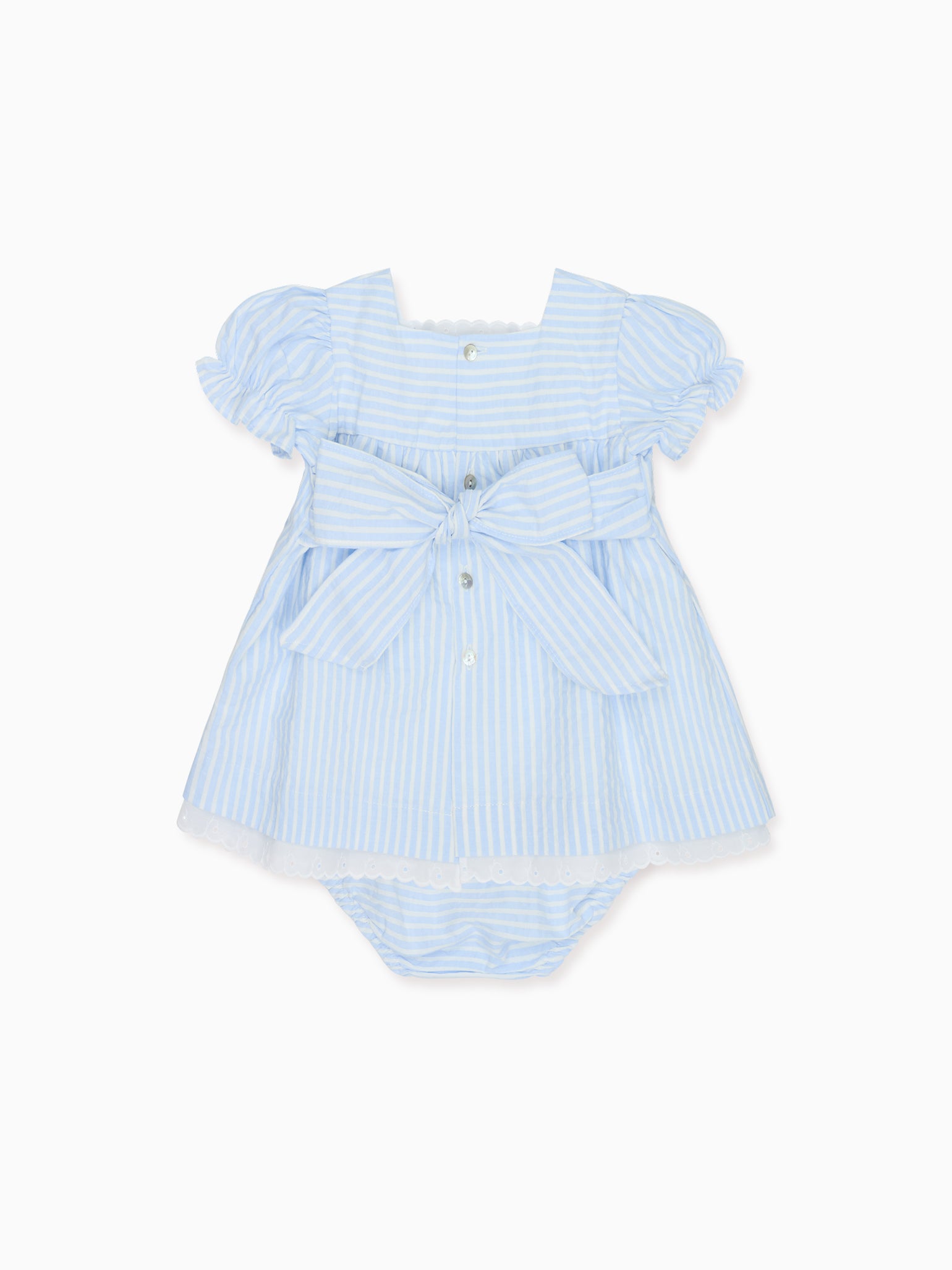 Blue Stripe Zoe Baby Girl Set