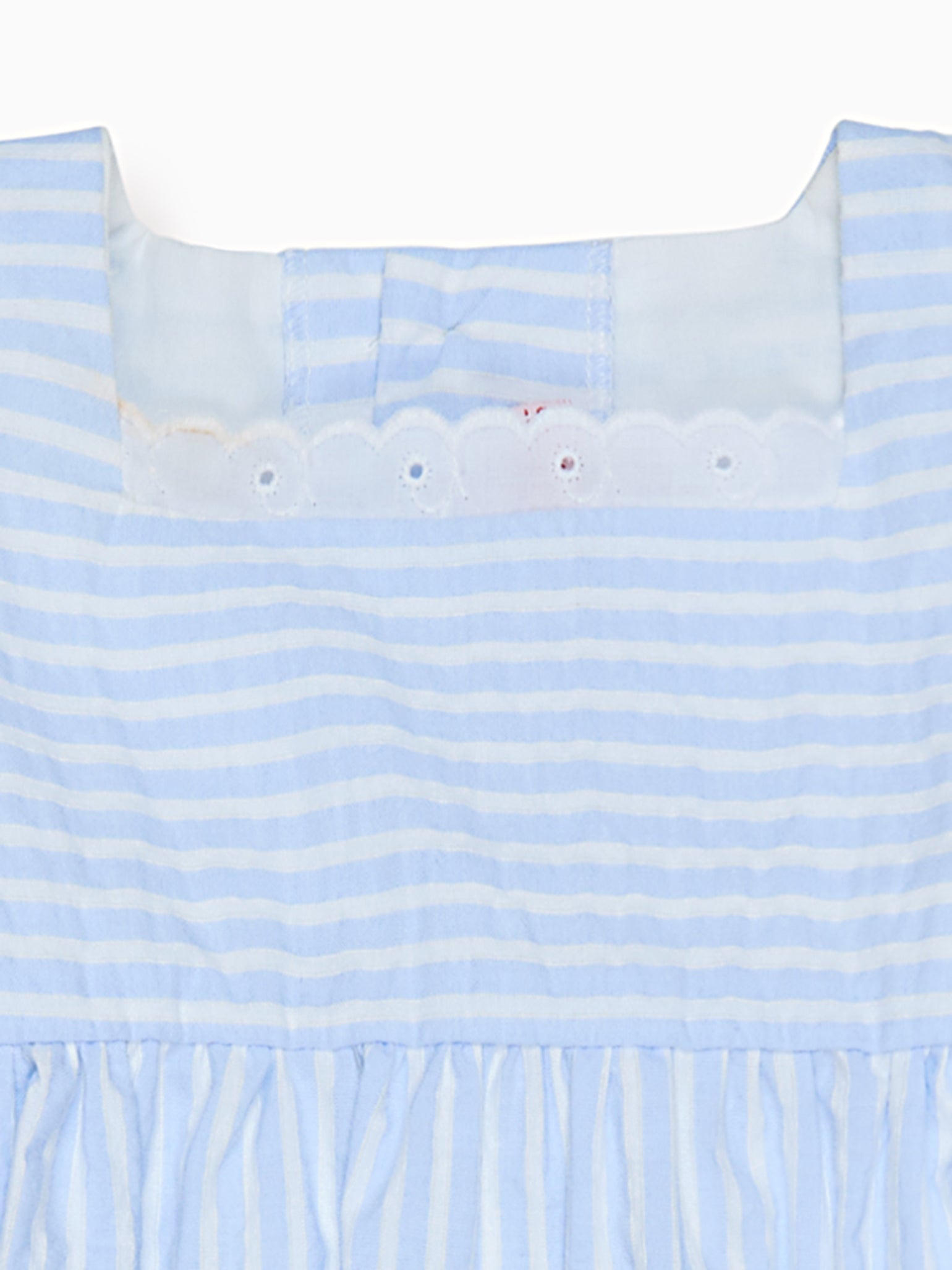 Blue Stripe Zoe Girl Empire Dress