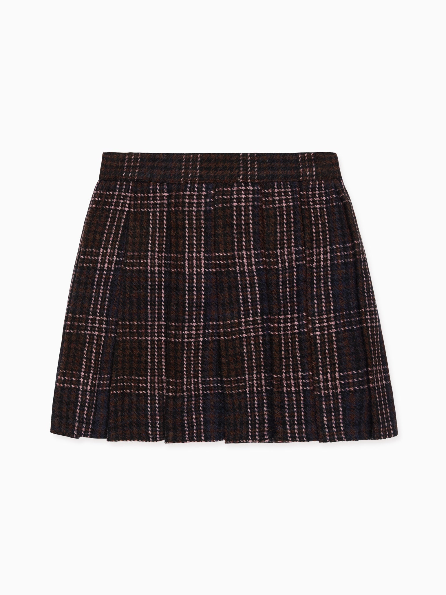 Beige Check Zola Girl Kilt Skirt