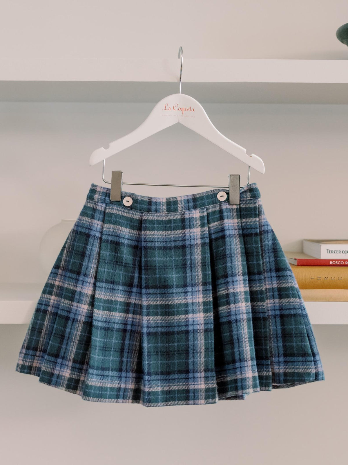 Green Check Zola Girl Kilt Skirt