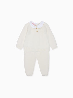 Ivory Noa Merino Baby Knitted Set