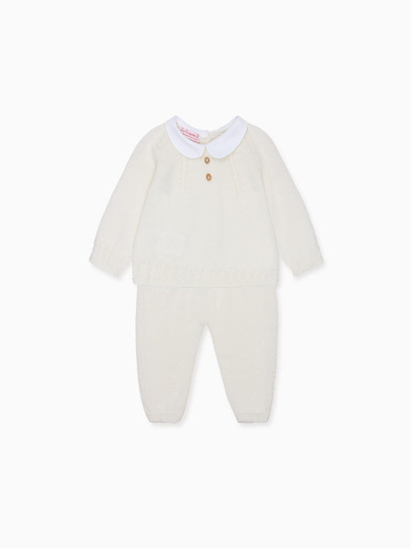 Ivory Noa Merino Baby Knitted Set