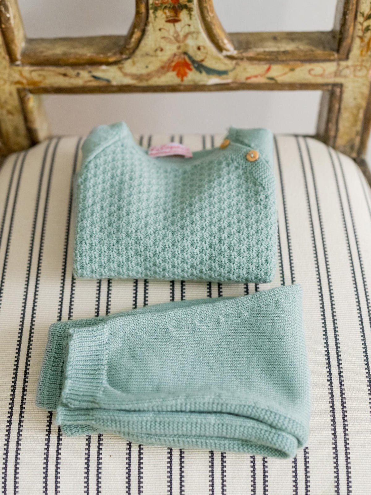 Sage Samuel Merino Baby Knitted Gift Box Set
