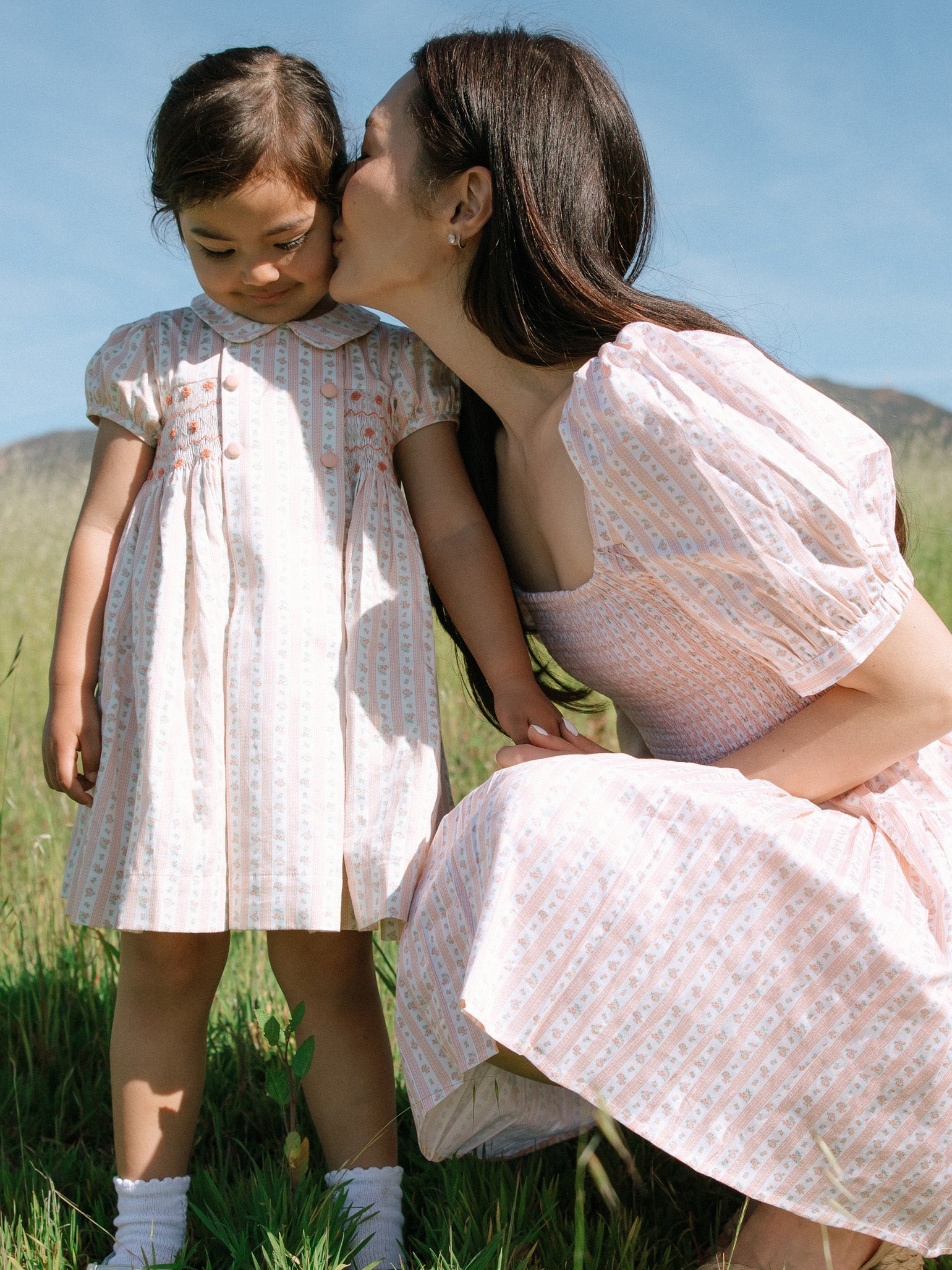 Pink Floral Stripe Sevilla Women Dress