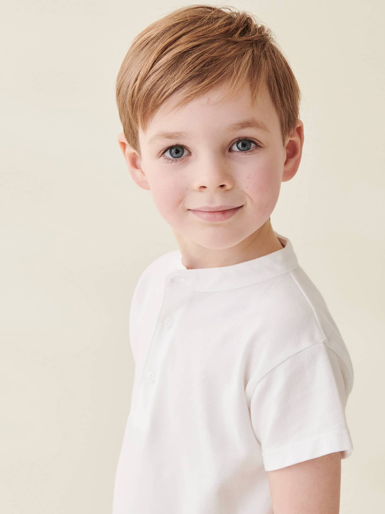 White Alcon Boy Polo Shirt