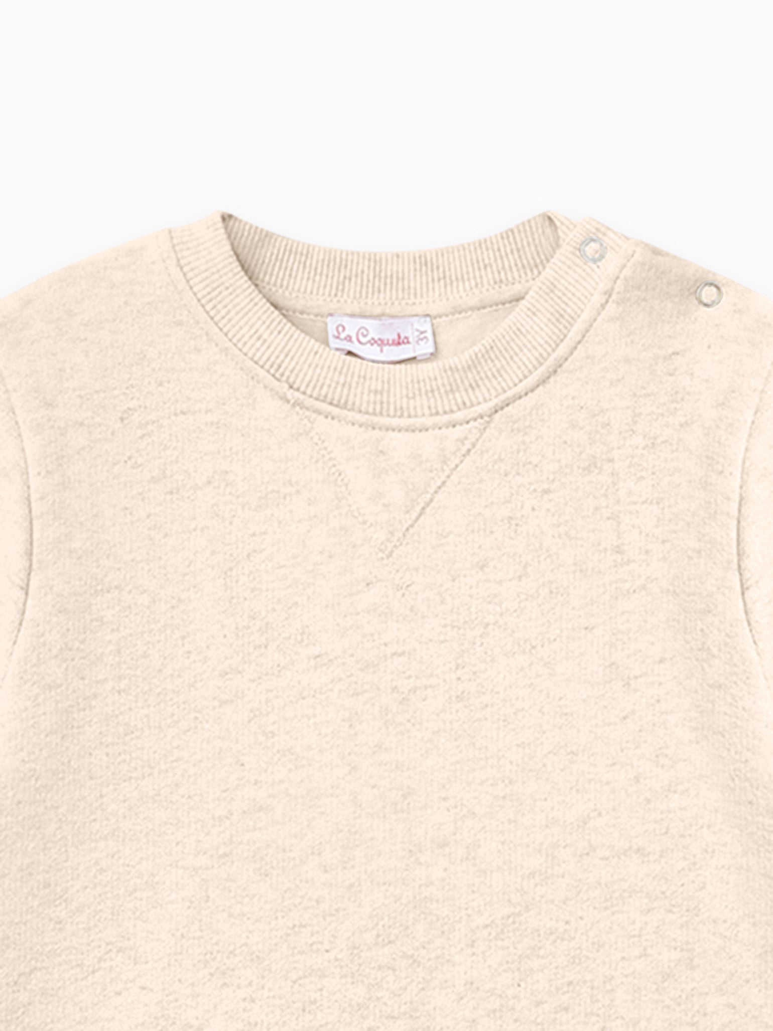 Oatmeal Melange Allyson Baby Sweatshirt