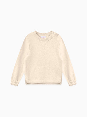 Oatmeal Melange Allyson Baby Sweatshirt