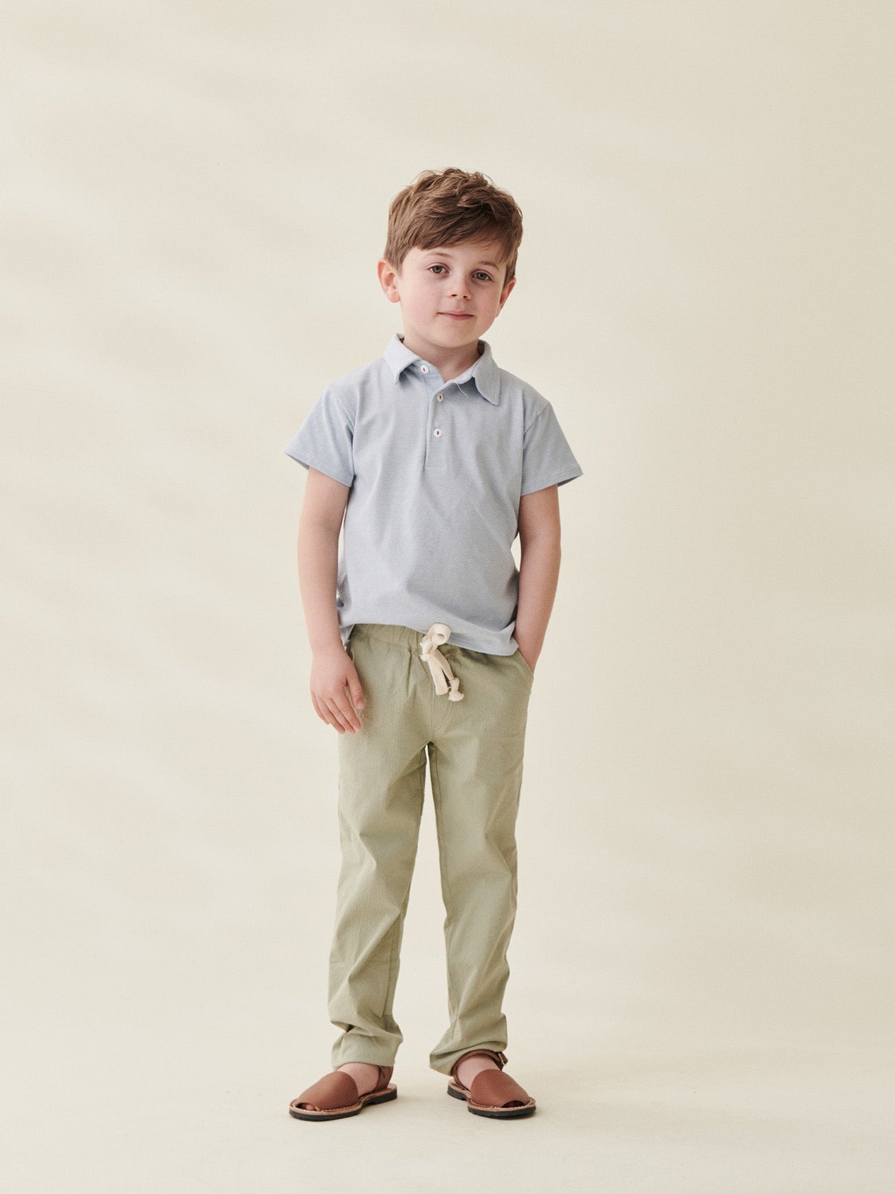 Sage Green Andreas Boy Trousers