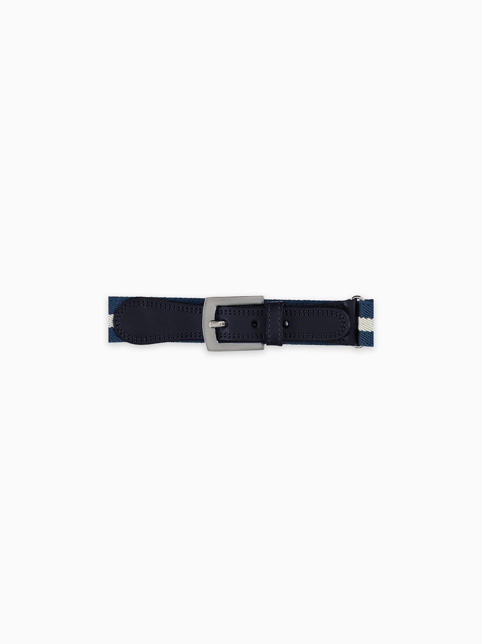 White/Navy Striped Boy Belt