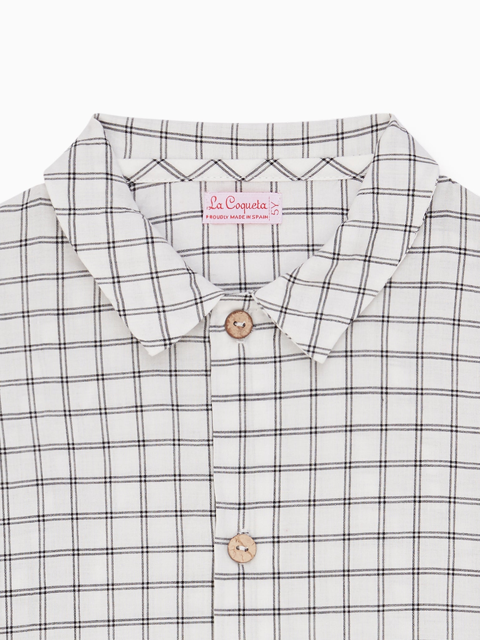 Black Check Priscila Boy Shirt