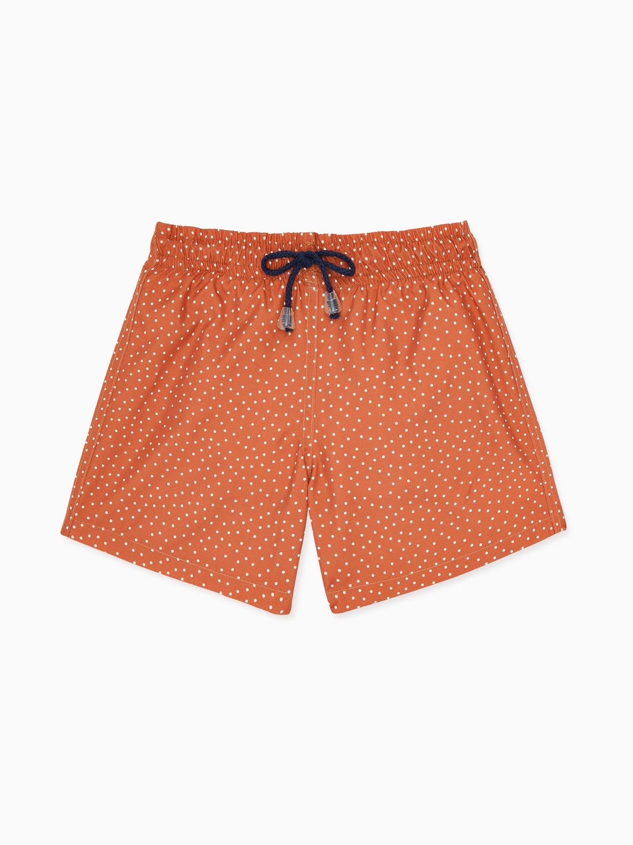 Terracotta Polka Dots Bravo Boy Swim Shorts