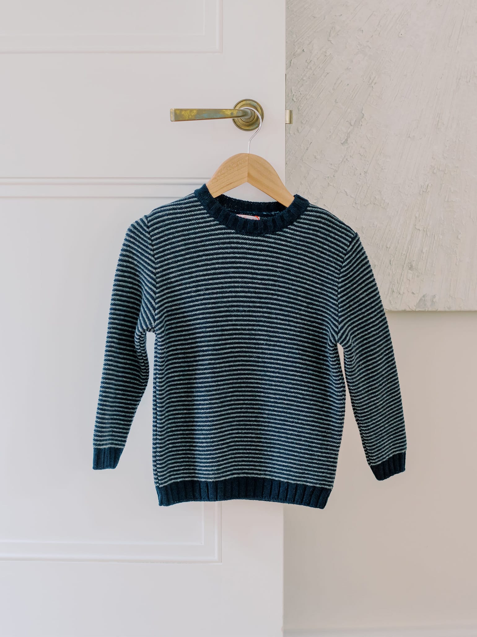 Navy Stripe Bromo Merino Boy Jumper