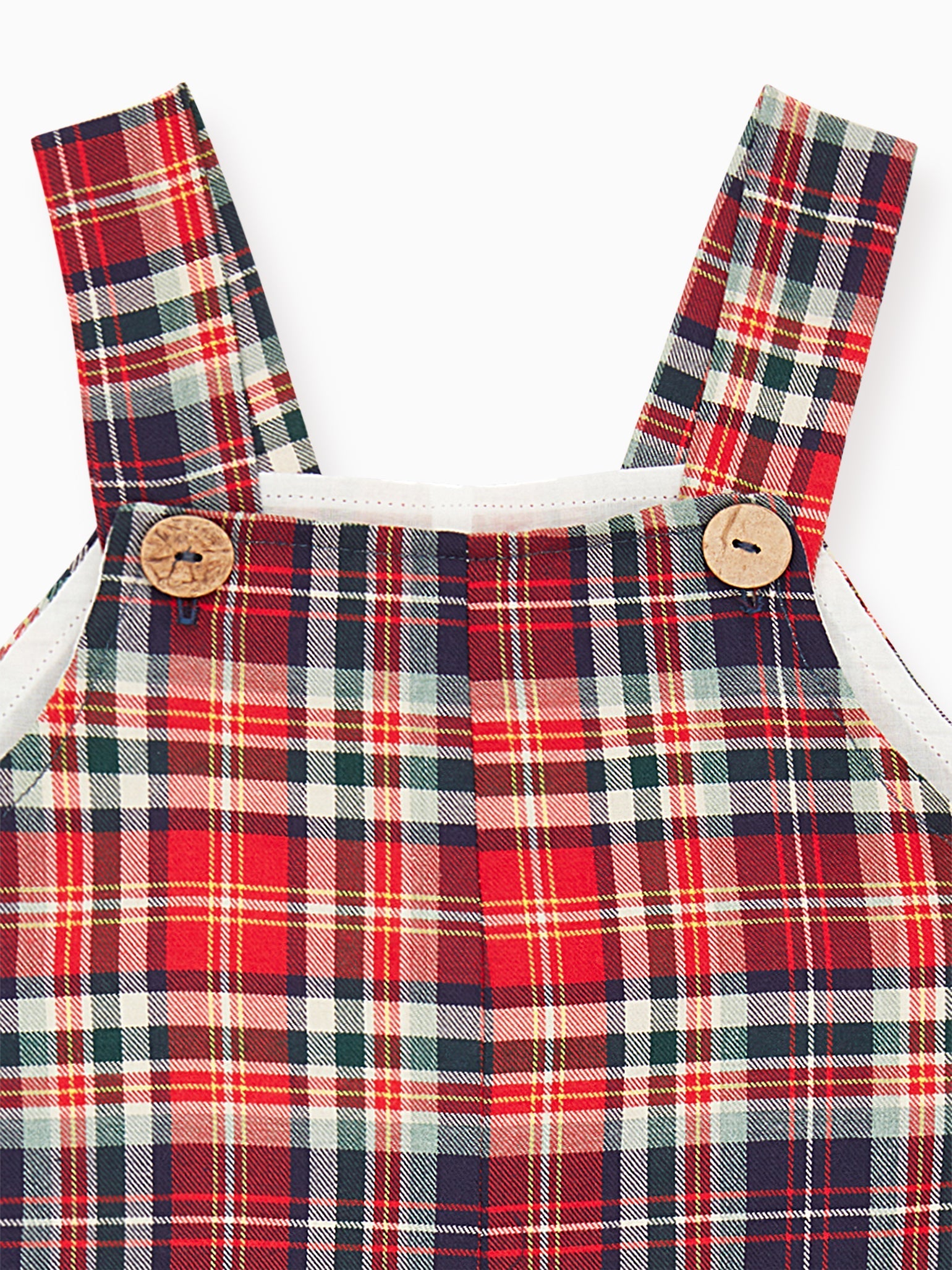 Blue Tartan Buganvilla Baby Dungarees