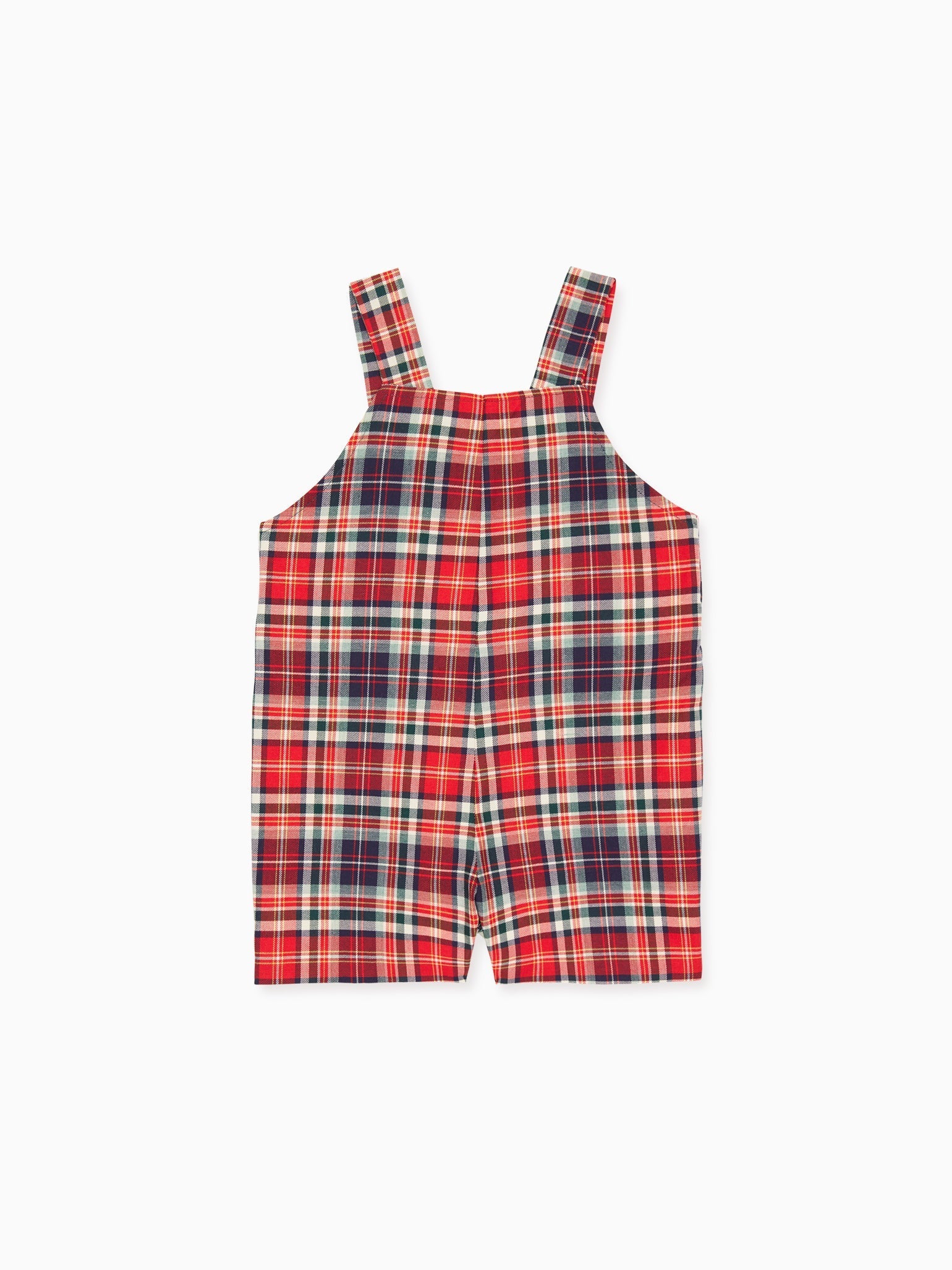 Blue Tartan Buganvilla Baby Dungarees