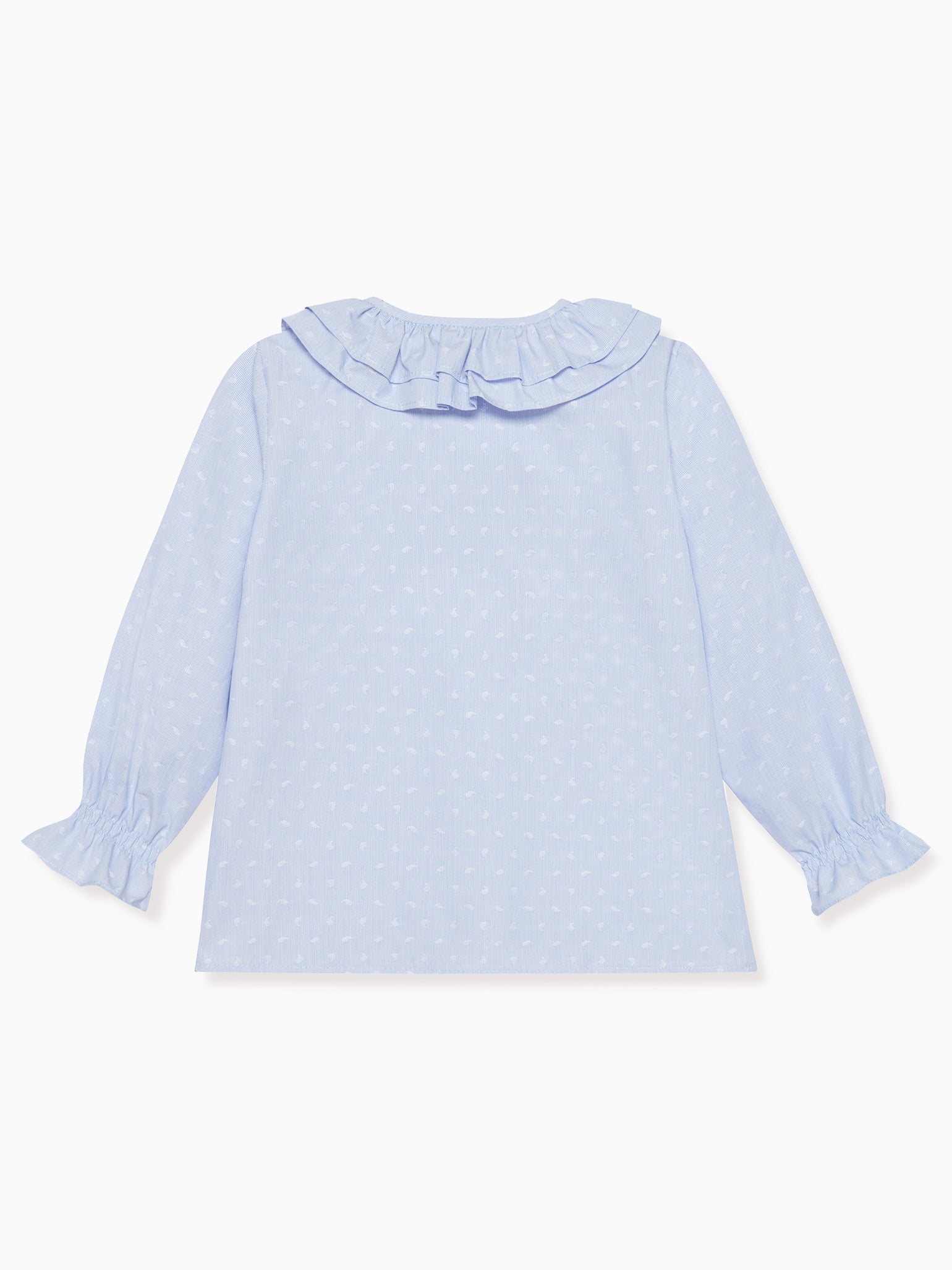 Light Blue Print Carlotta Baby Shirt