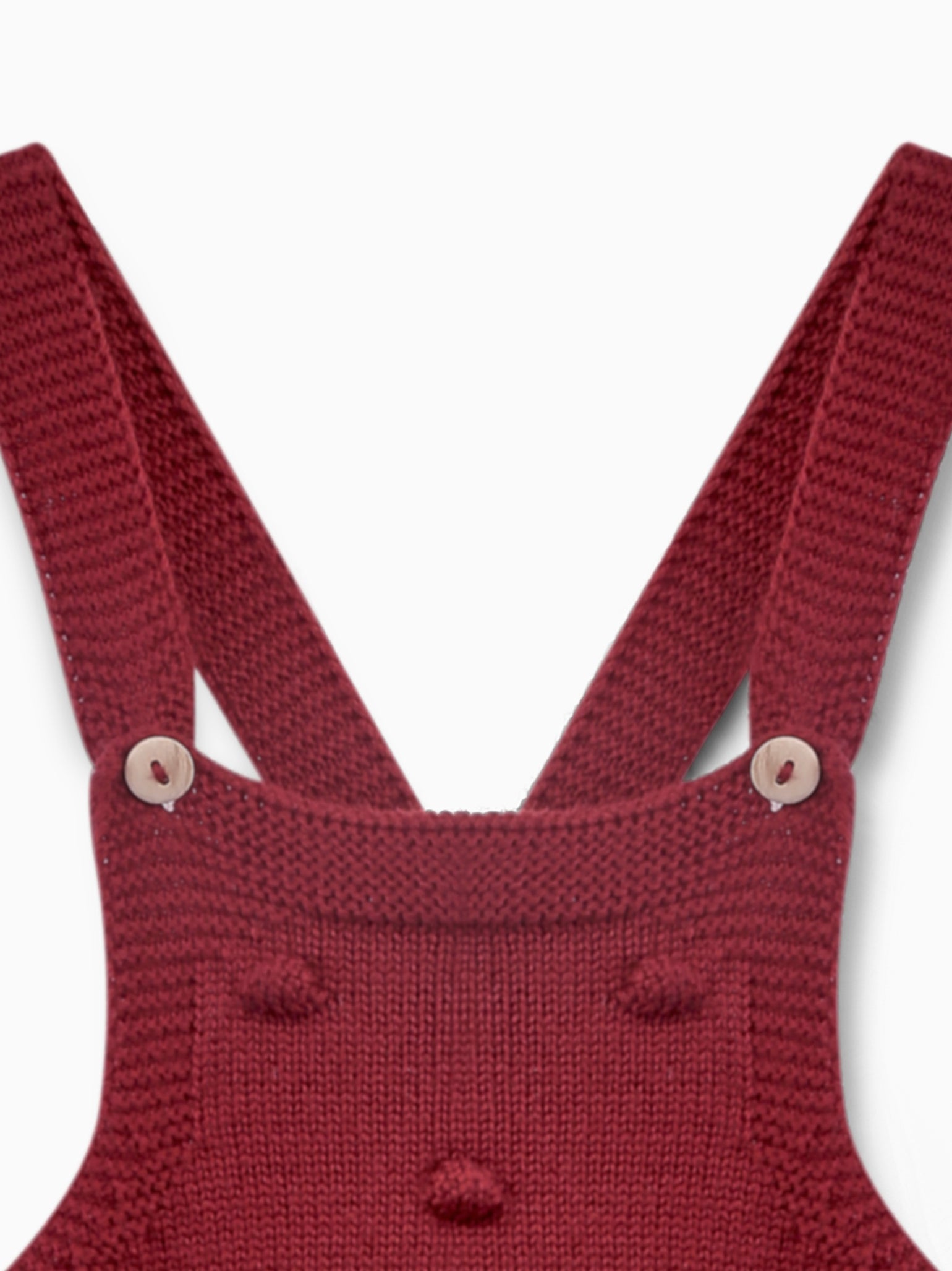 Burgundy Dima Merino Baby Dungarees