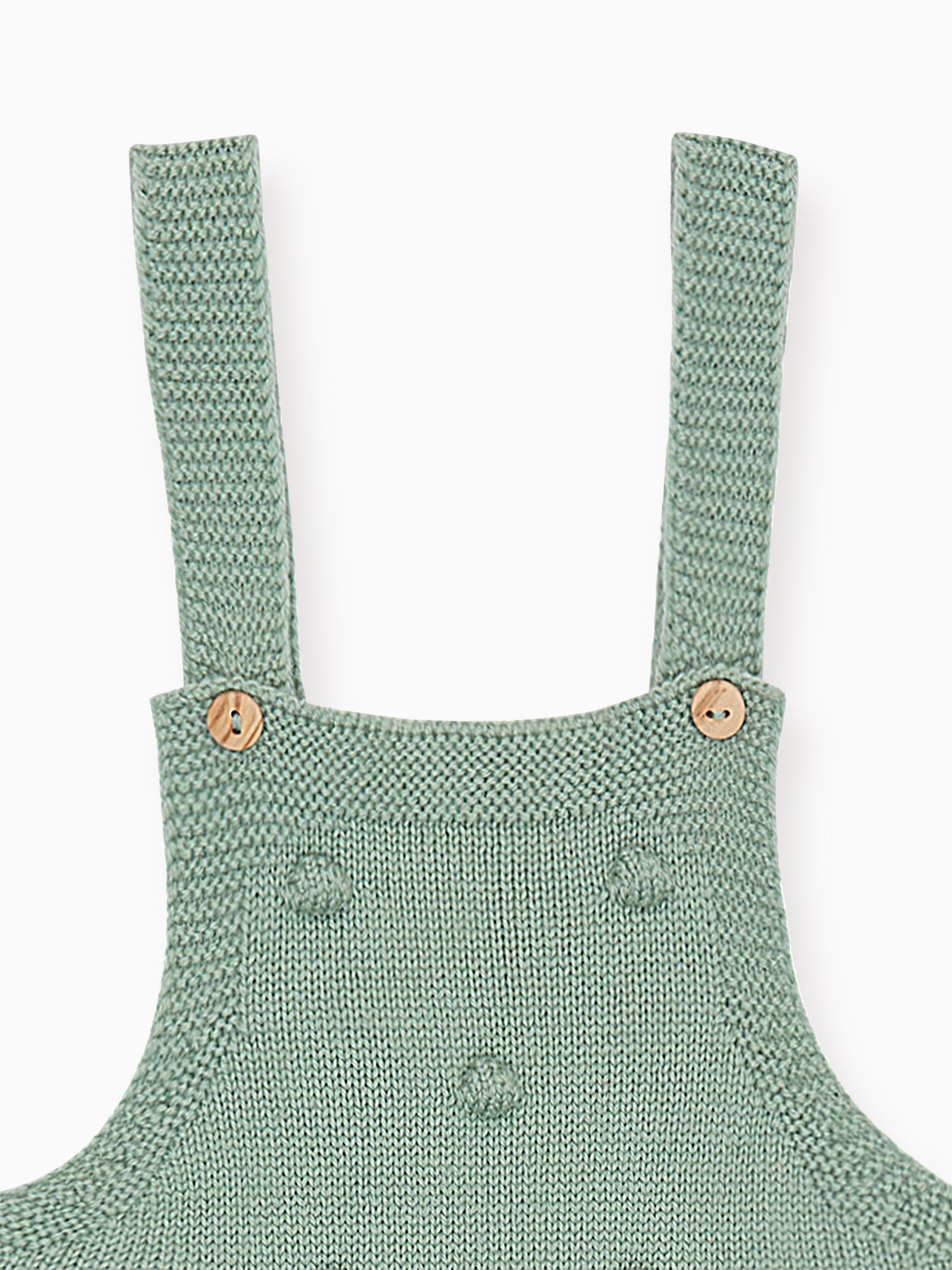 Sage Green Dima Merino Baby Dungarees