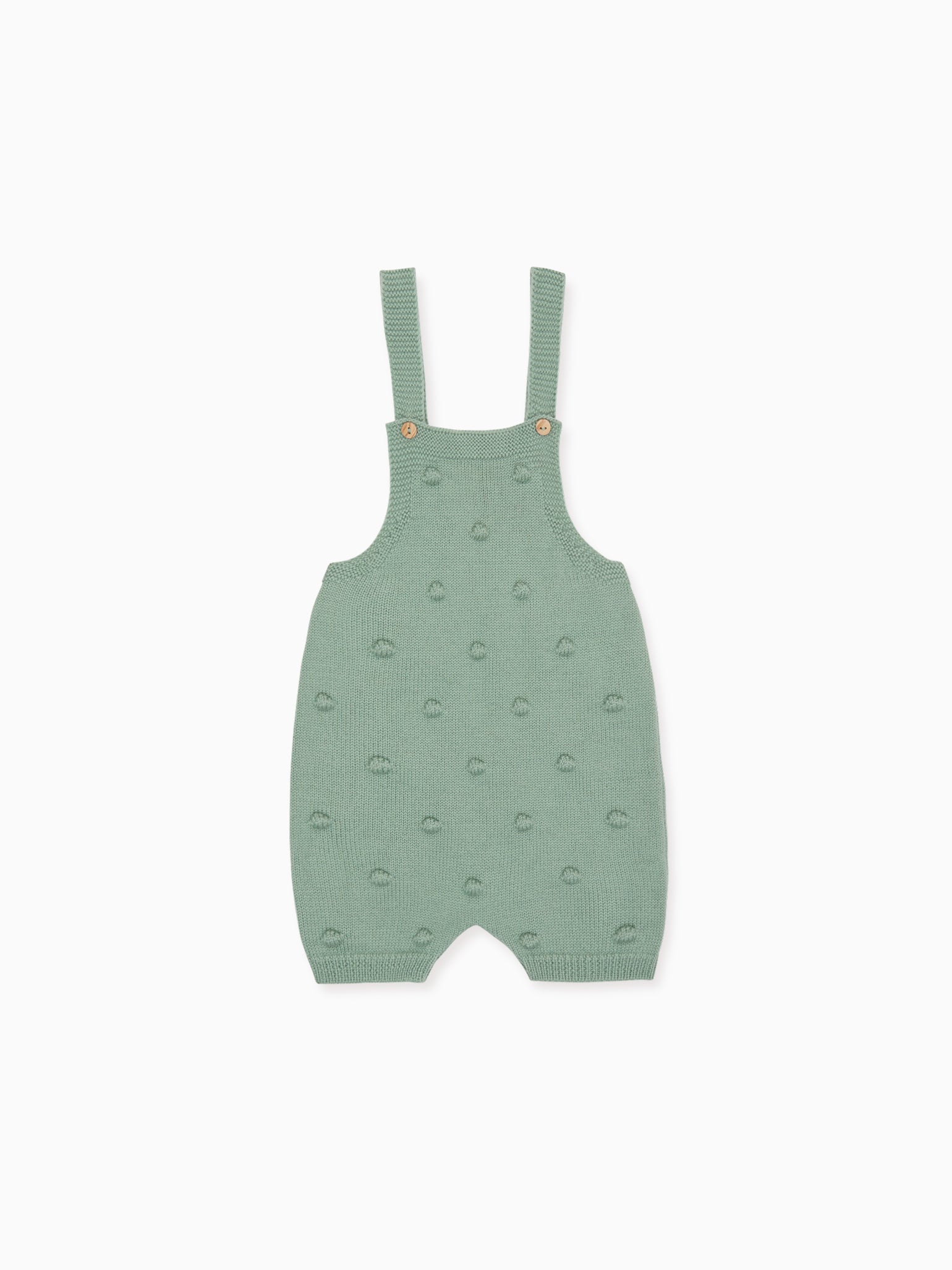 Sage Green Dima Merino Baby Dungarees