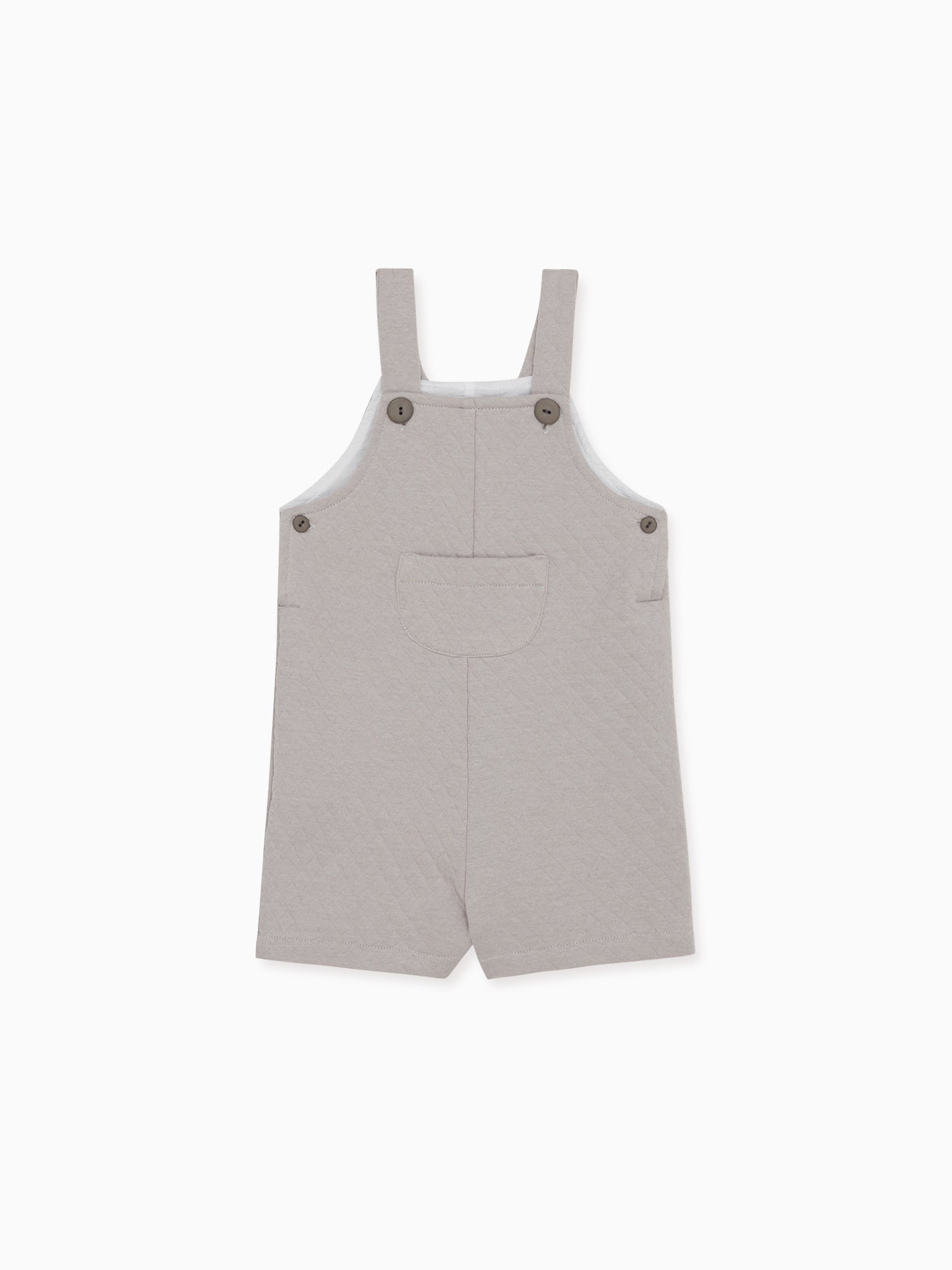 Grey Melange Dito Baby Dungarees