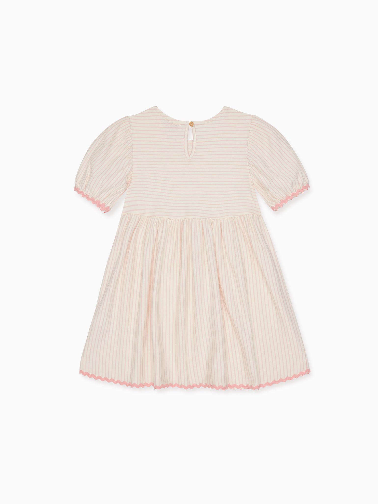 Dusty Pink Stripe Elea Girl Dress