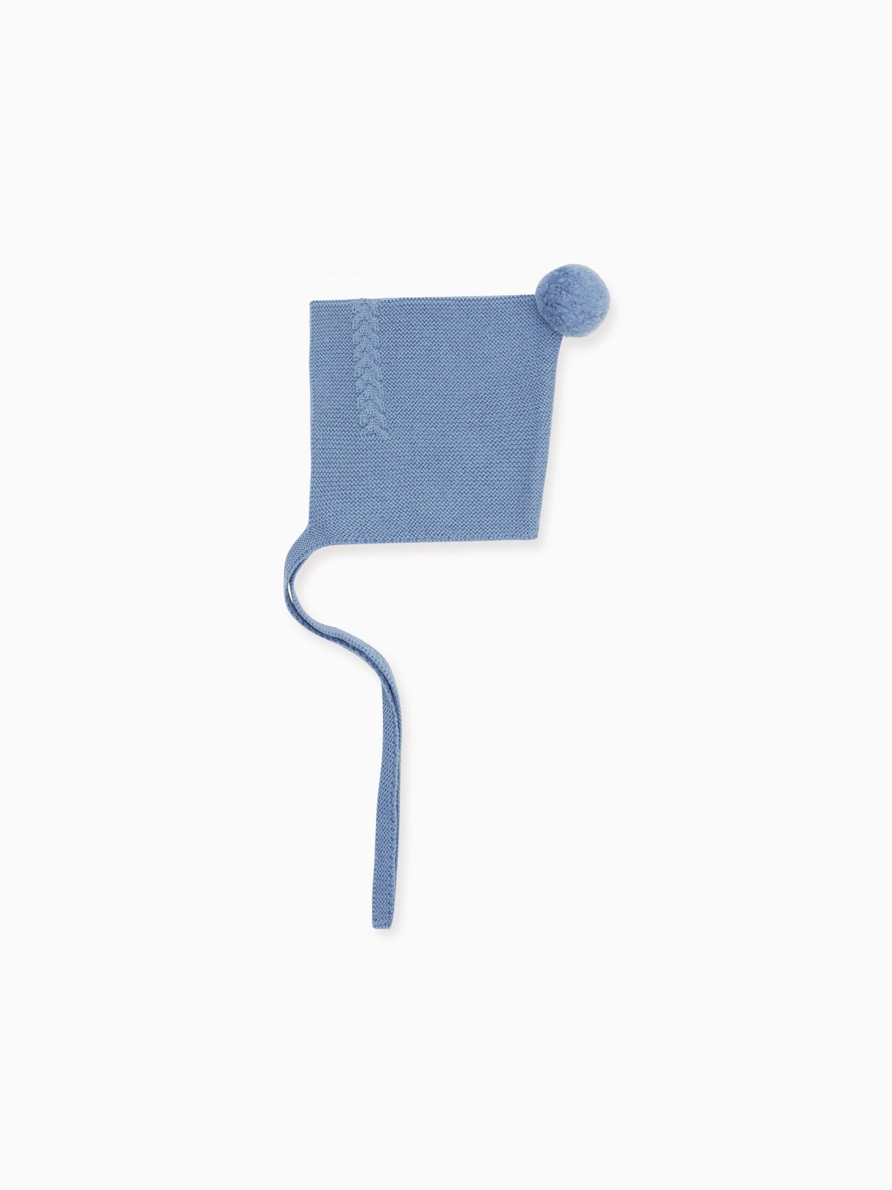 Blue Elfo Merino Baby Bonnet