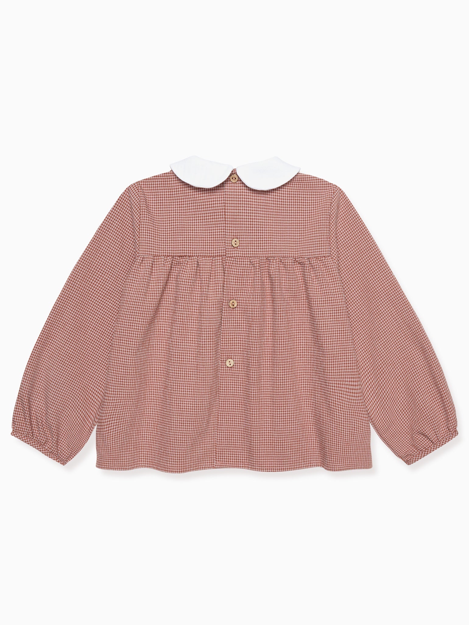 Pink Gingham Elisa Baby Shirt