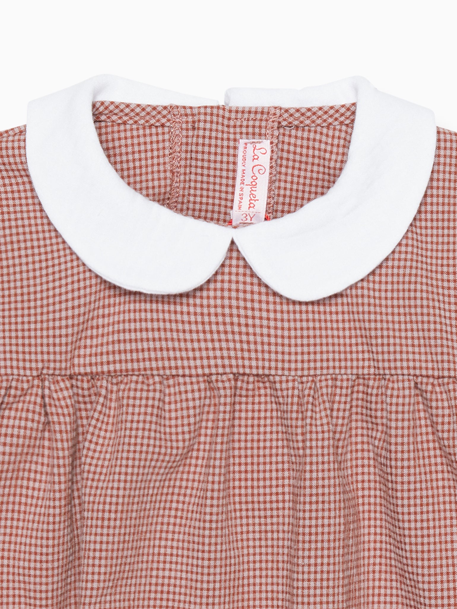 Pink Gingham Elisa Baby Shirt