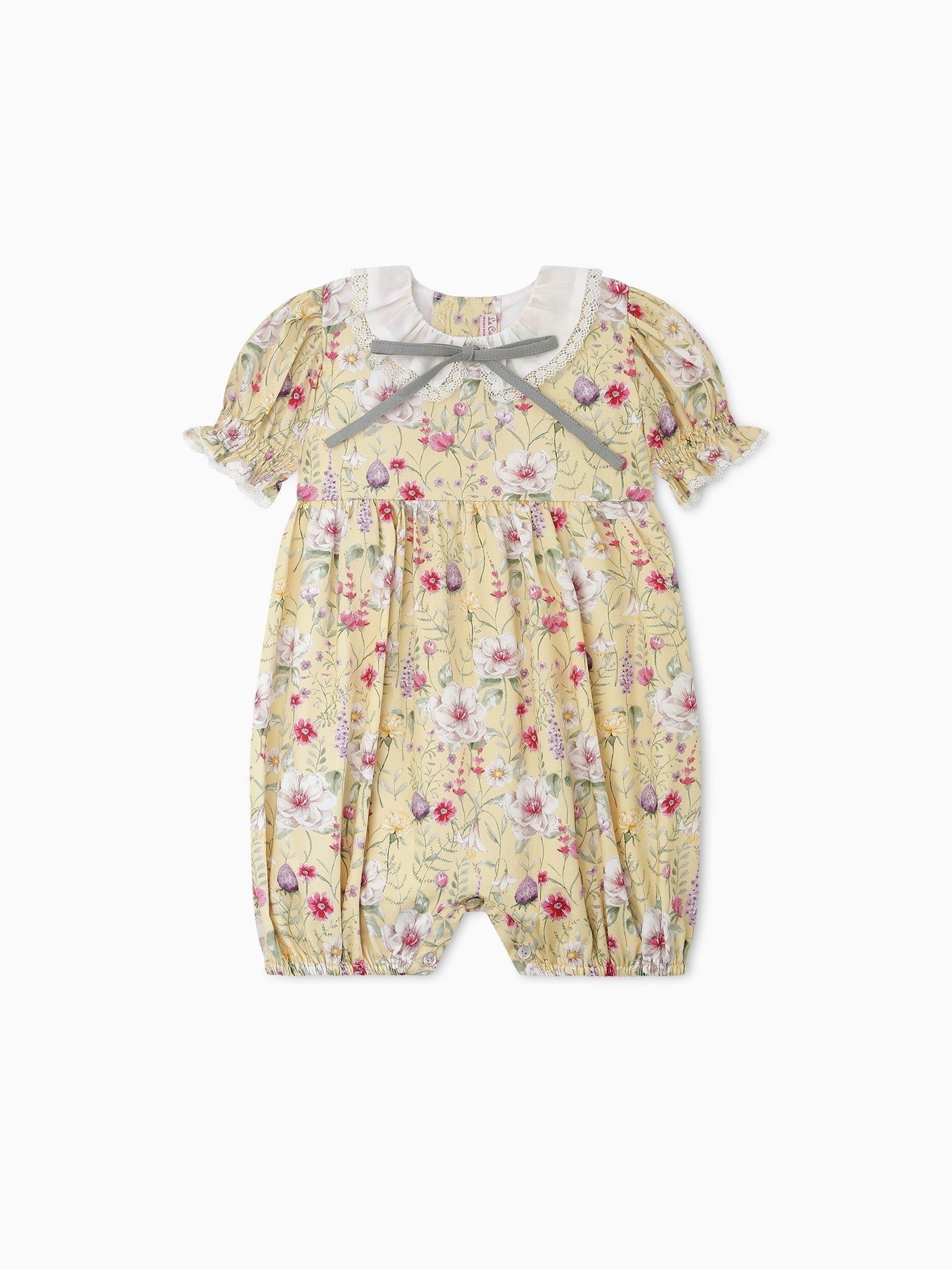 Yellow Floral Eloisa Baby Romper