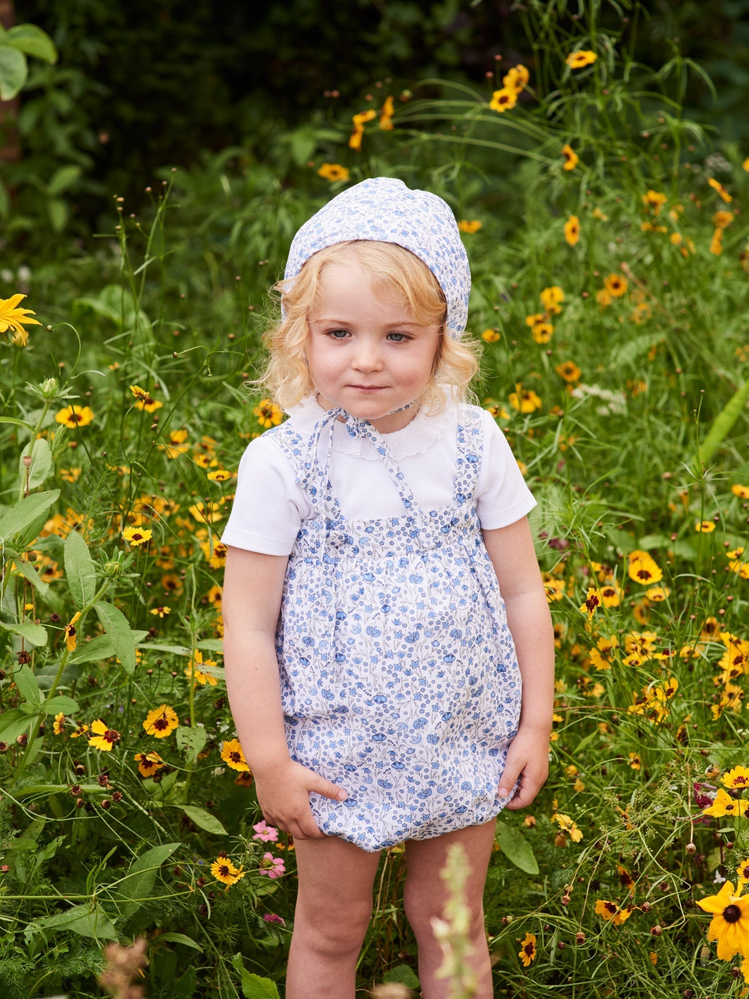 Blue Varela Baby Bonnet