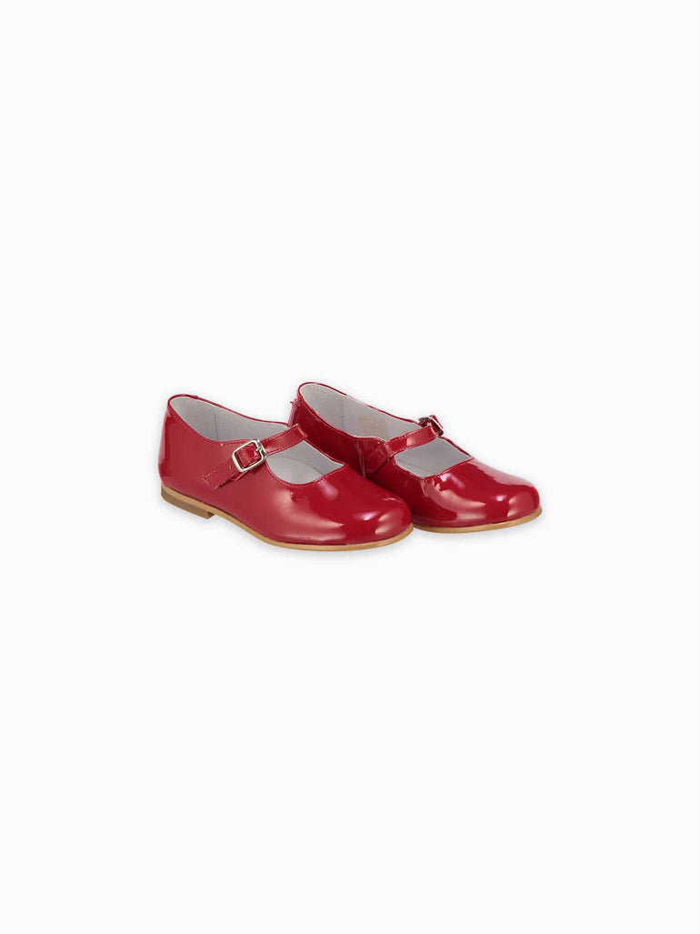 Red Patent Girl Mary Jane Shoes