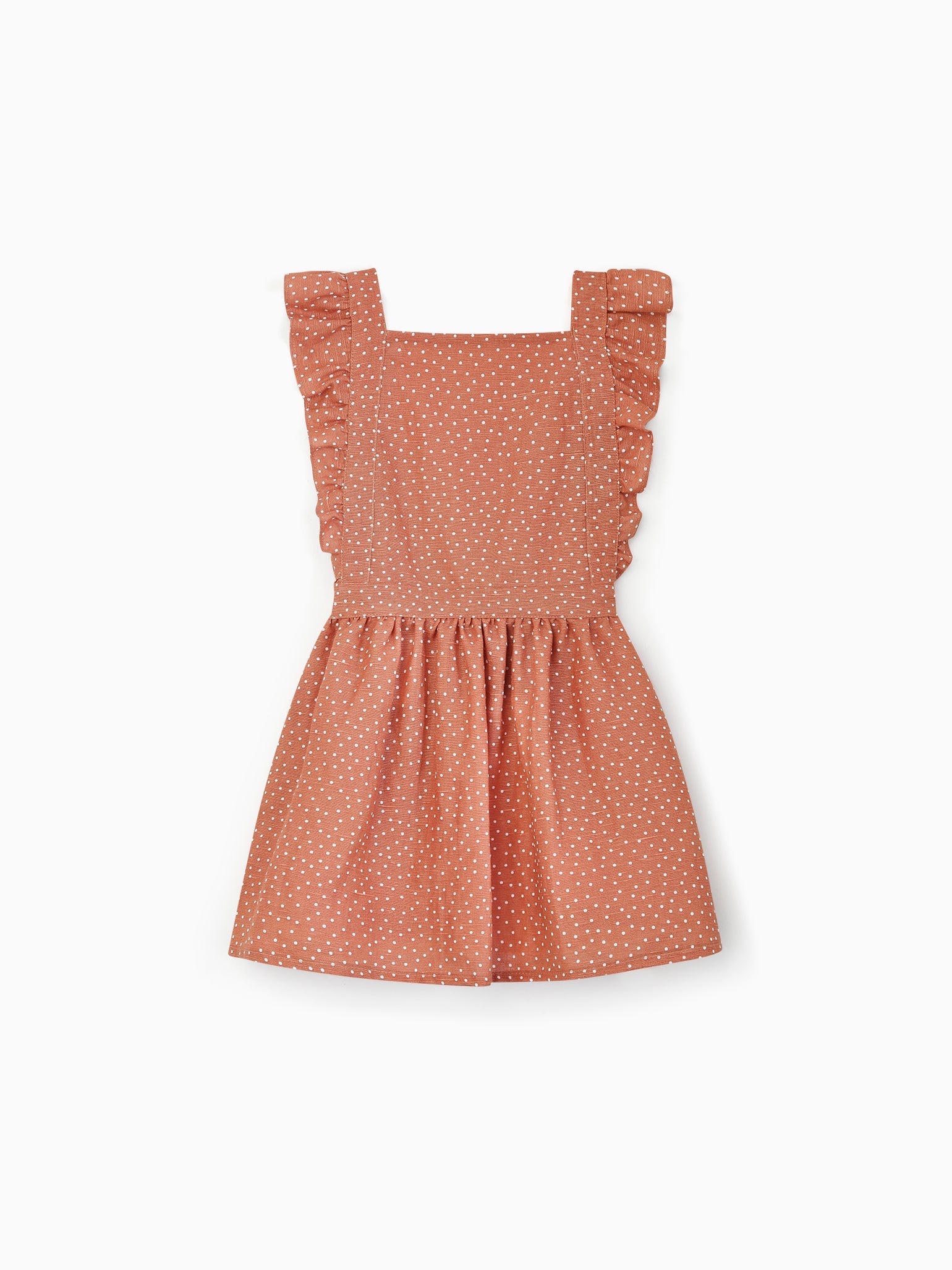 Terracotta Polka Dots Hebe Girl Skirt