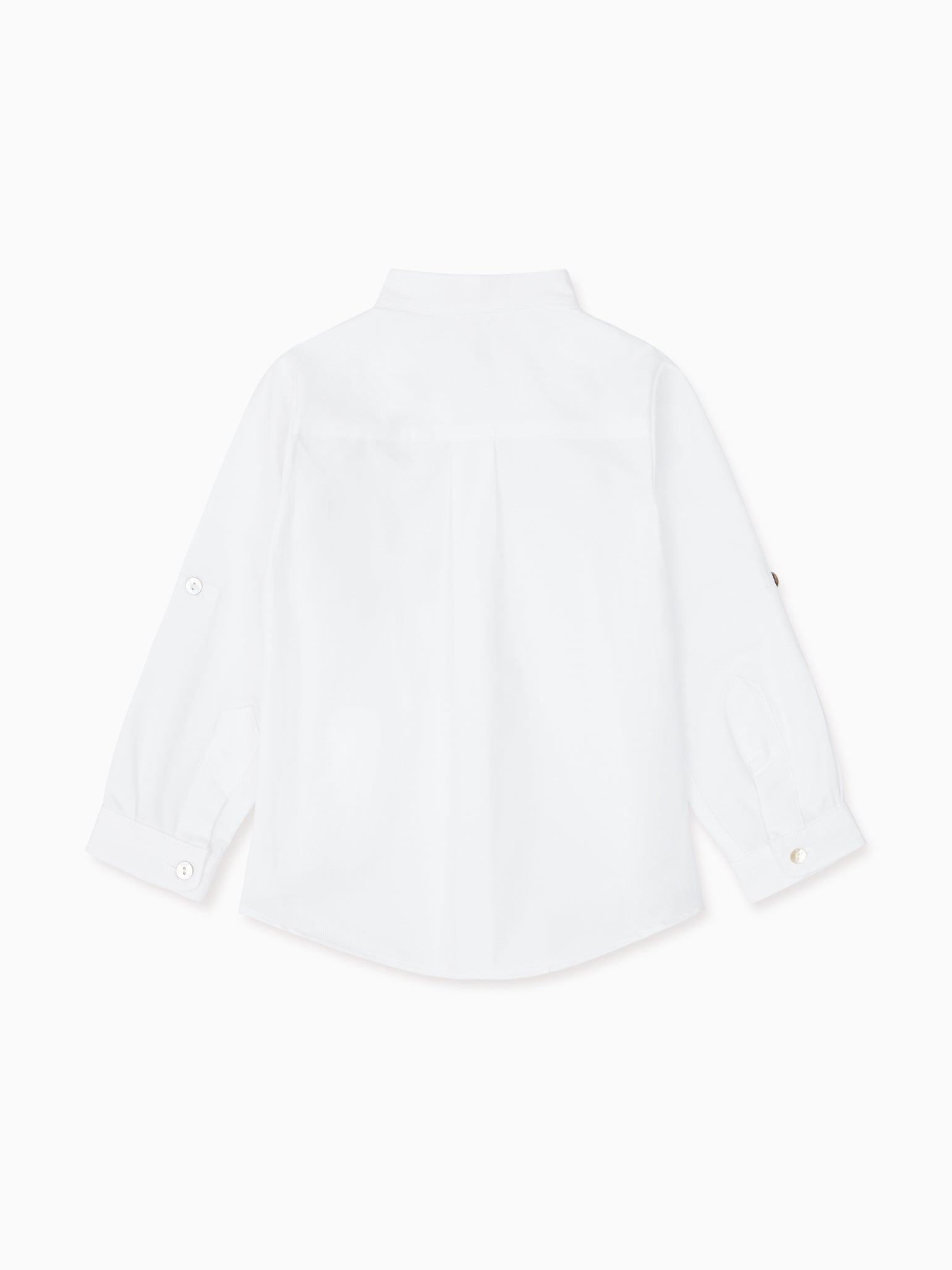 White Jazmin Cotton Long Sleeve Boy Shirt