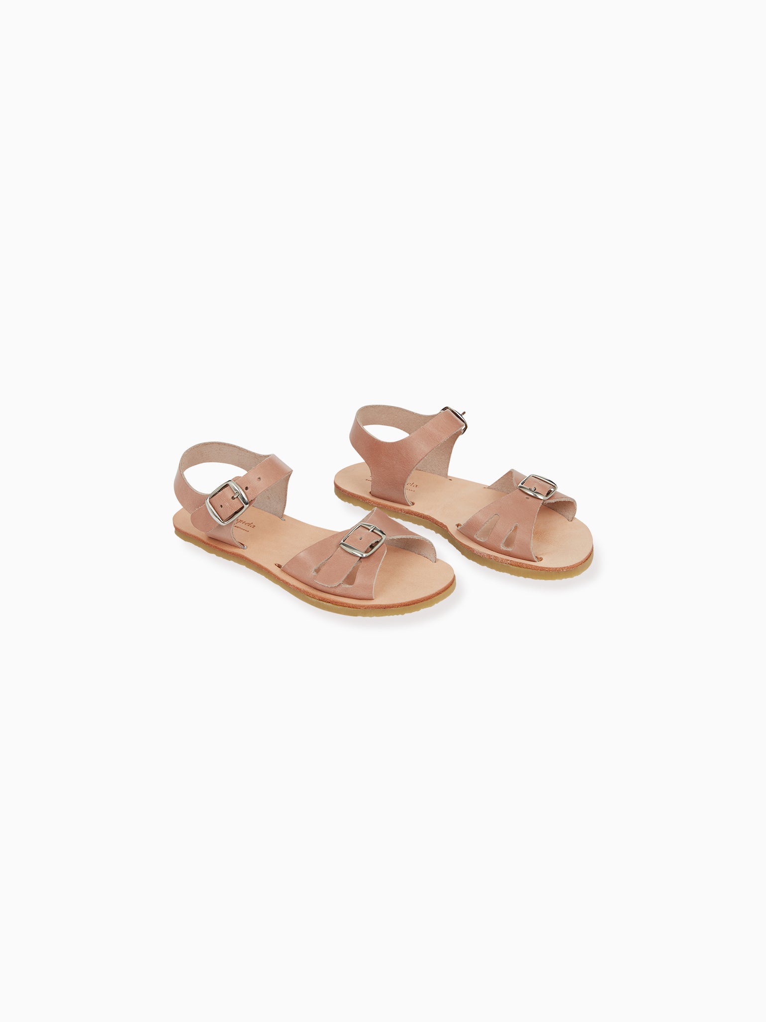 Blush Lia Leather Girl Sandals