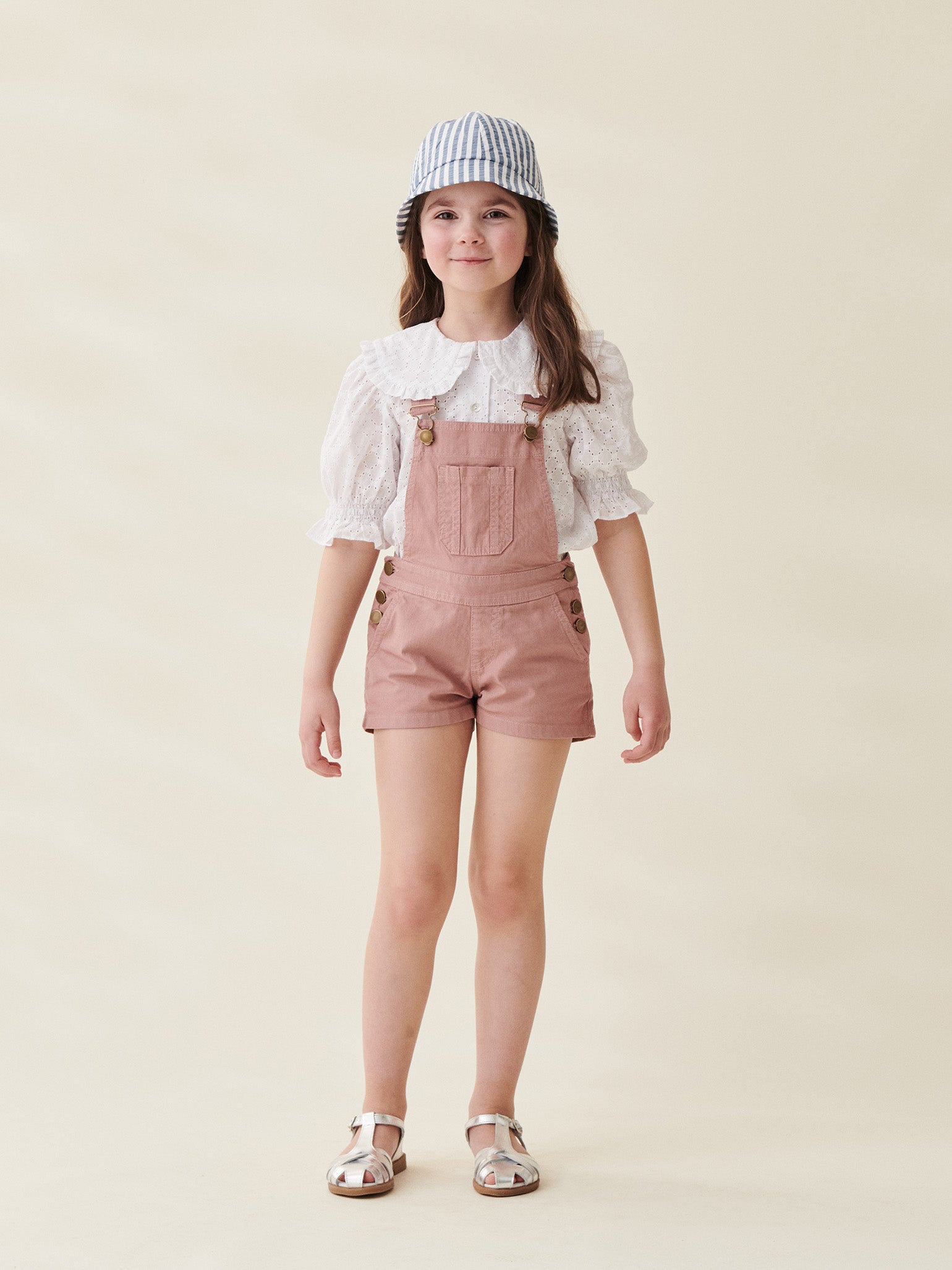 Pink Linda Girl Dungarees