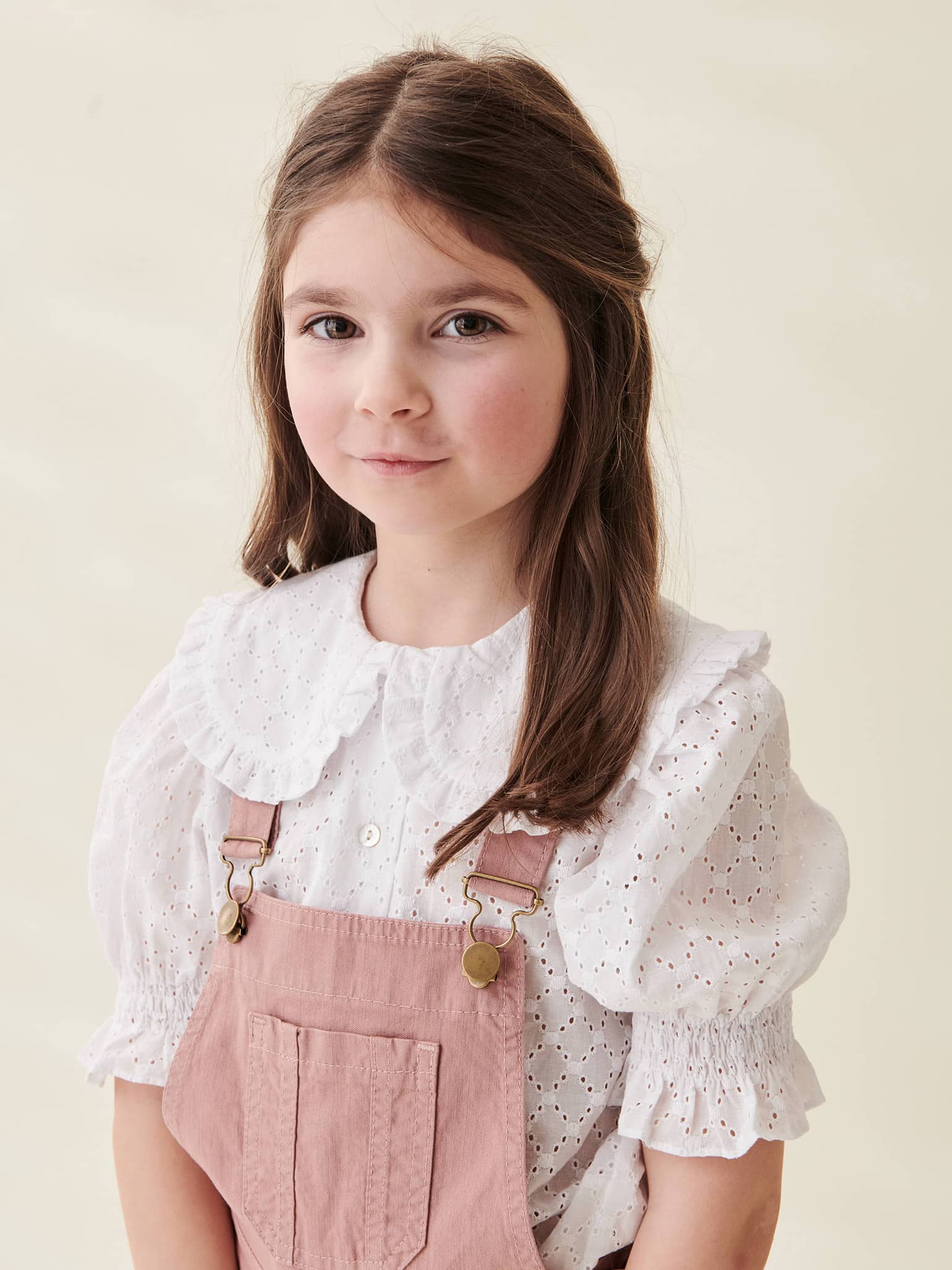 Pink Linda Girl Dungarees