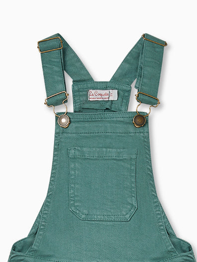 Green Lisa Girl Dungarees