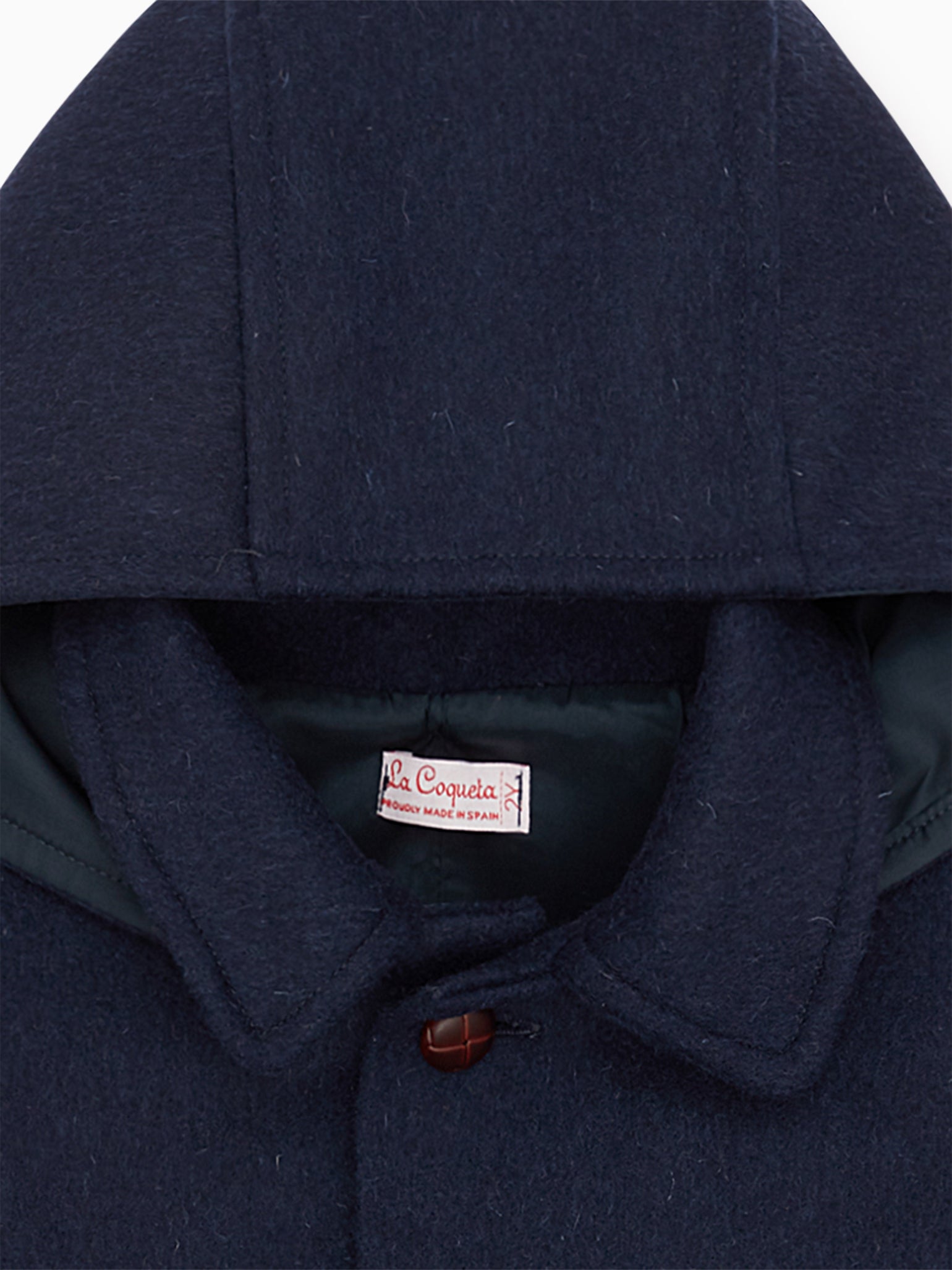 Navy Loden Kids Wool Coat