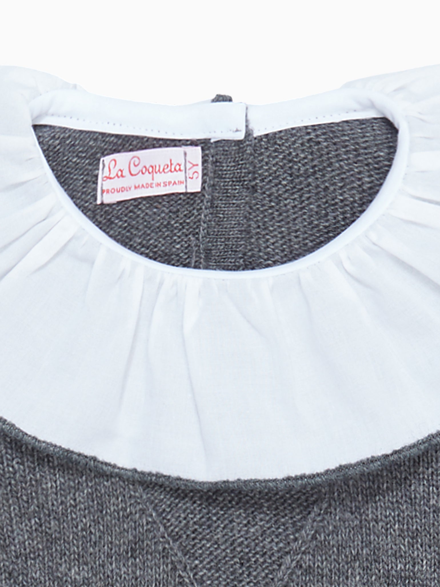 Grey Martina Merino Girl Jumper