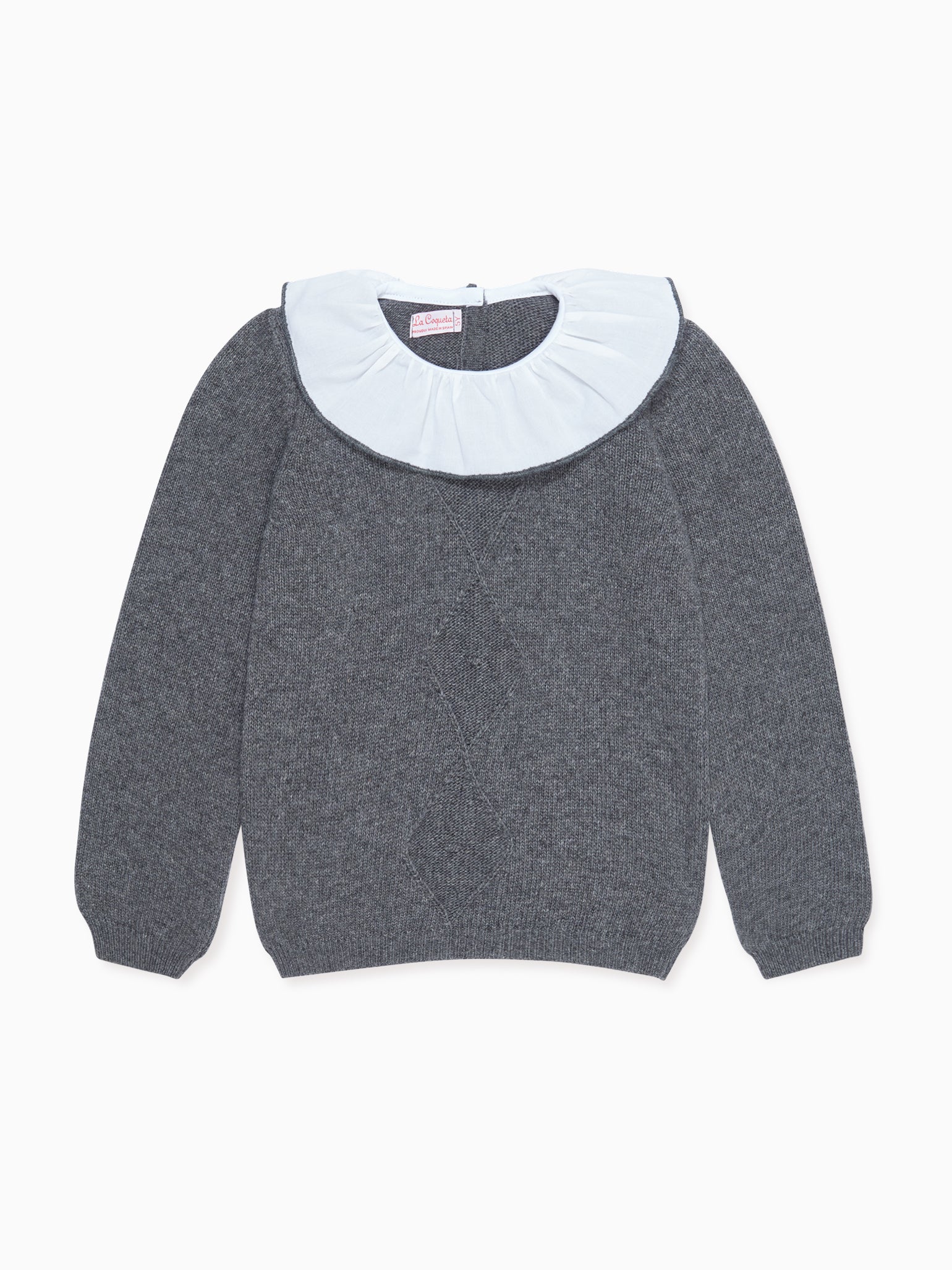 Grey Martina Merino Girl Jumper