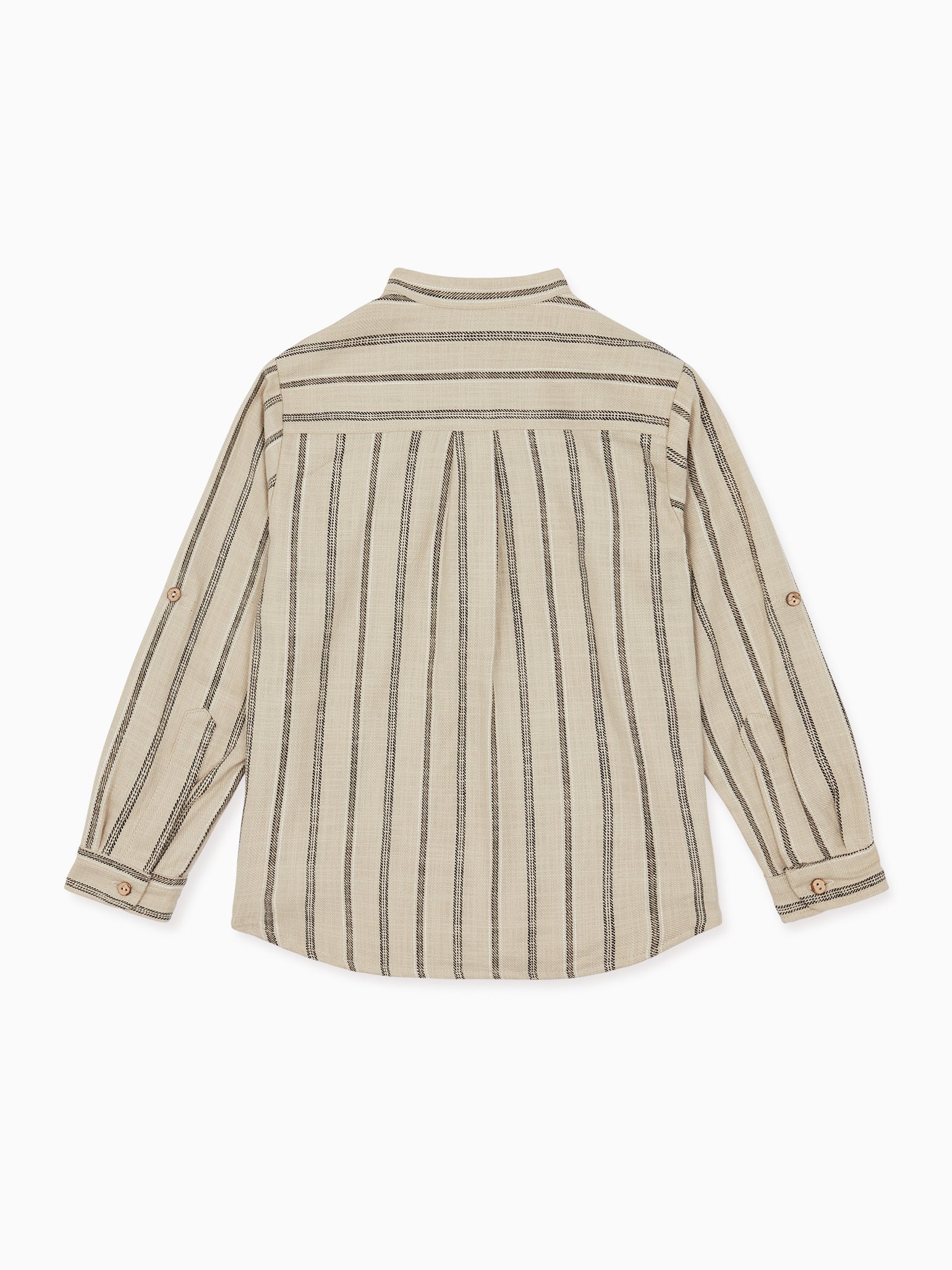 Grey Stripe Mateo Long Sleeve Boy Shirt