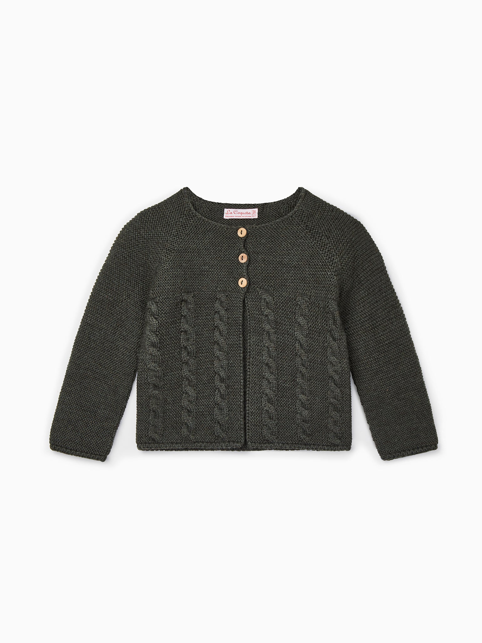 Olive Meia Merino Baby Cardigan